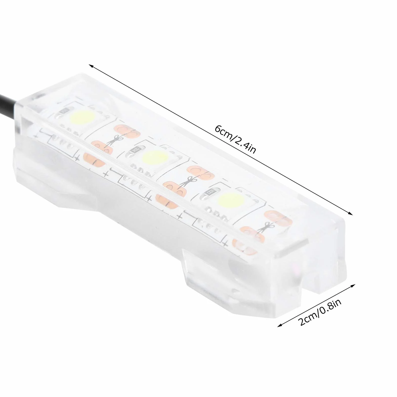 Oświetlenie LED Akwarium Małe Roślina Wodna Światło Pulpit Mini Dekoracja Miękka Lampa