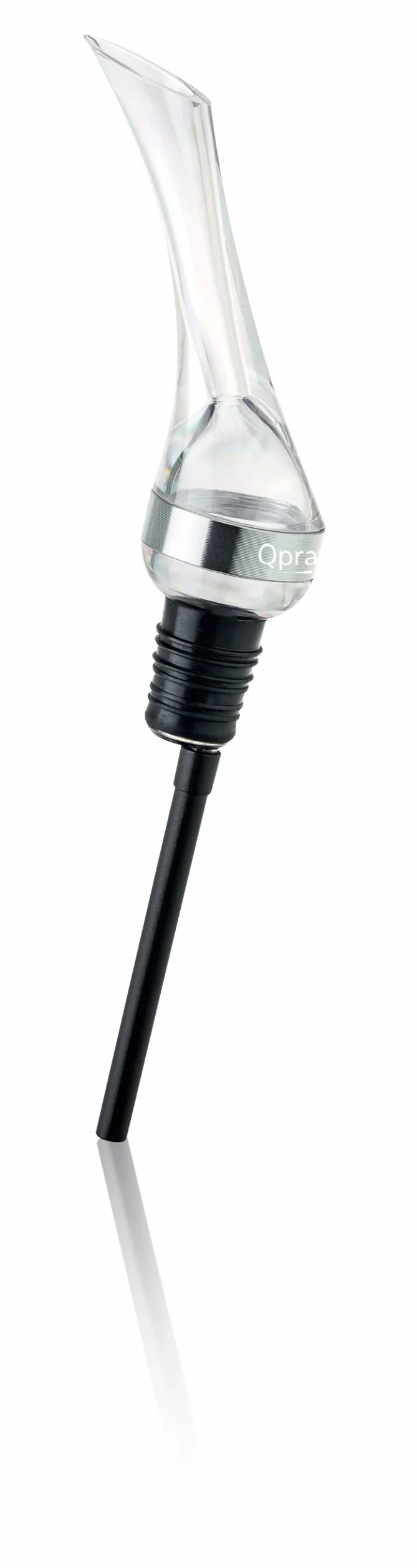 Tucan Aerator do wina, kryształowy, akryl, aluminium, 22,5 x 3,8 cm, lekki 35 g, spowalnia przepływ, łatwe czyszczenie, natlenianie