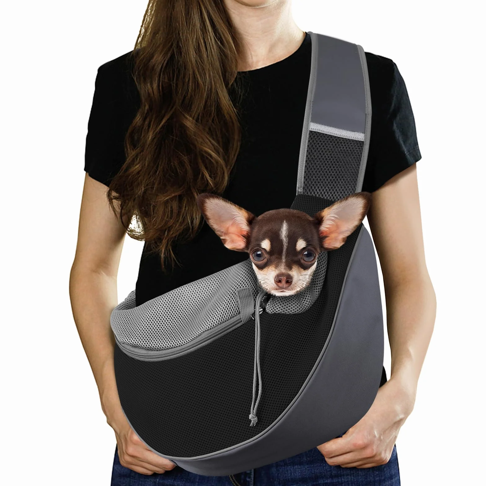 Pawaboo torba na psy, torba dla psa, regulowana torba na psa, torba na ramię dla zwierząt domowych, torba transportowa dla zwierząt domowych, torby na psy do noszenia i chusty do outdoorowych podróży