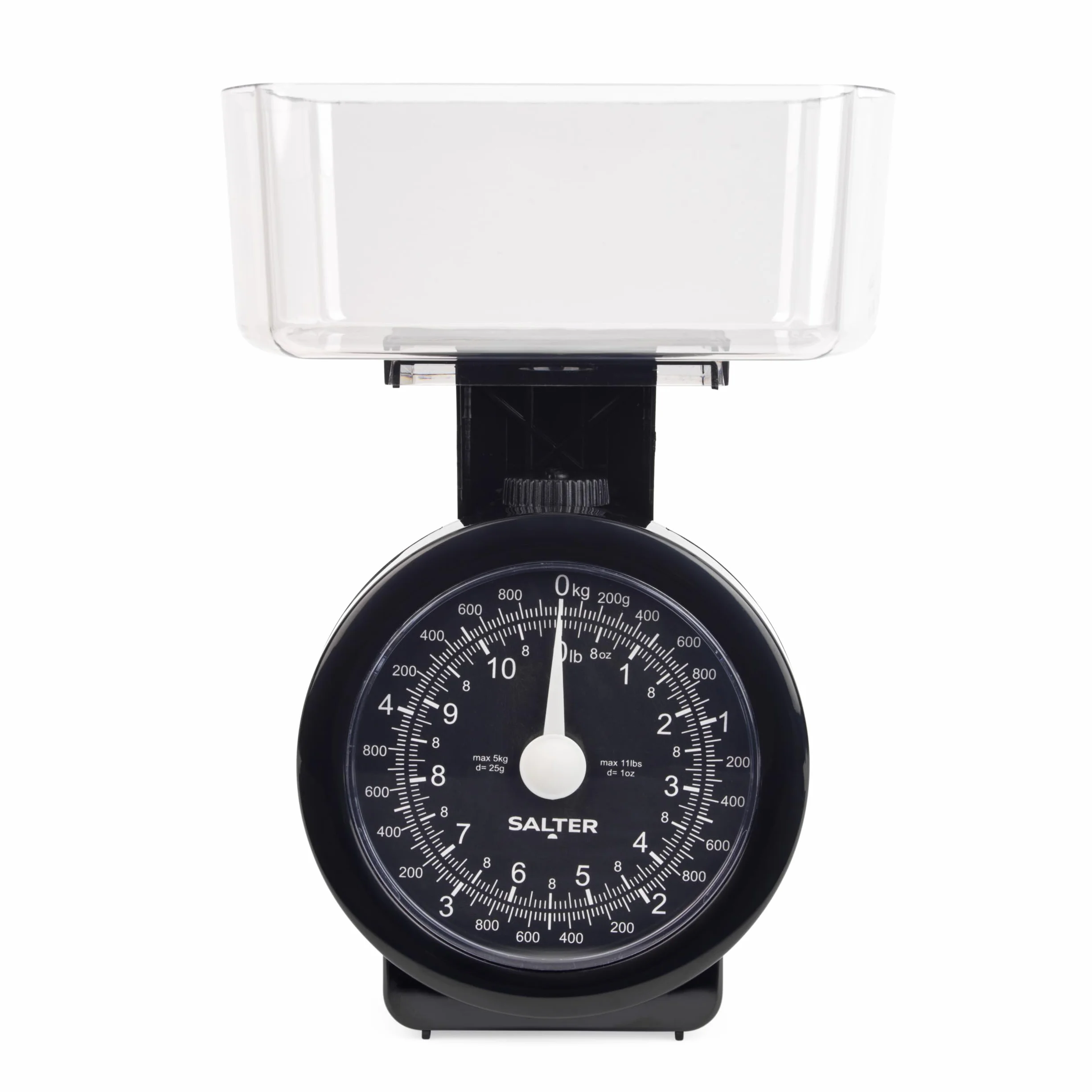Salter 114 BKCLDR Mechaniczna waga kuchenna 5 kg, zmywarka, czarna