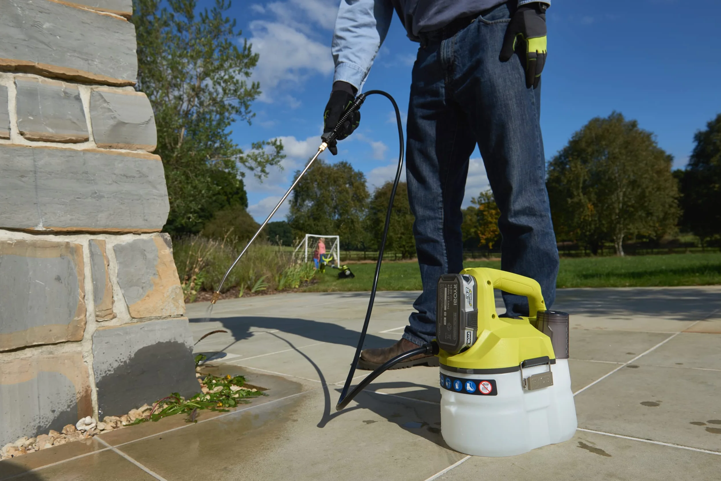 Ryobi OWS1880 Bezprzewodowy Rozpylacz do Chwastów ONE Plus, 18 V, Hyper Green
