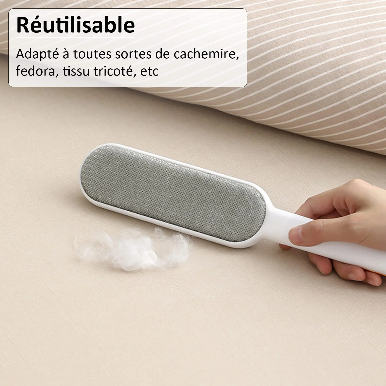 RICH Szczotka do czyszczenia kotów i psów, usuwania sierści, wielokrotnego użytku