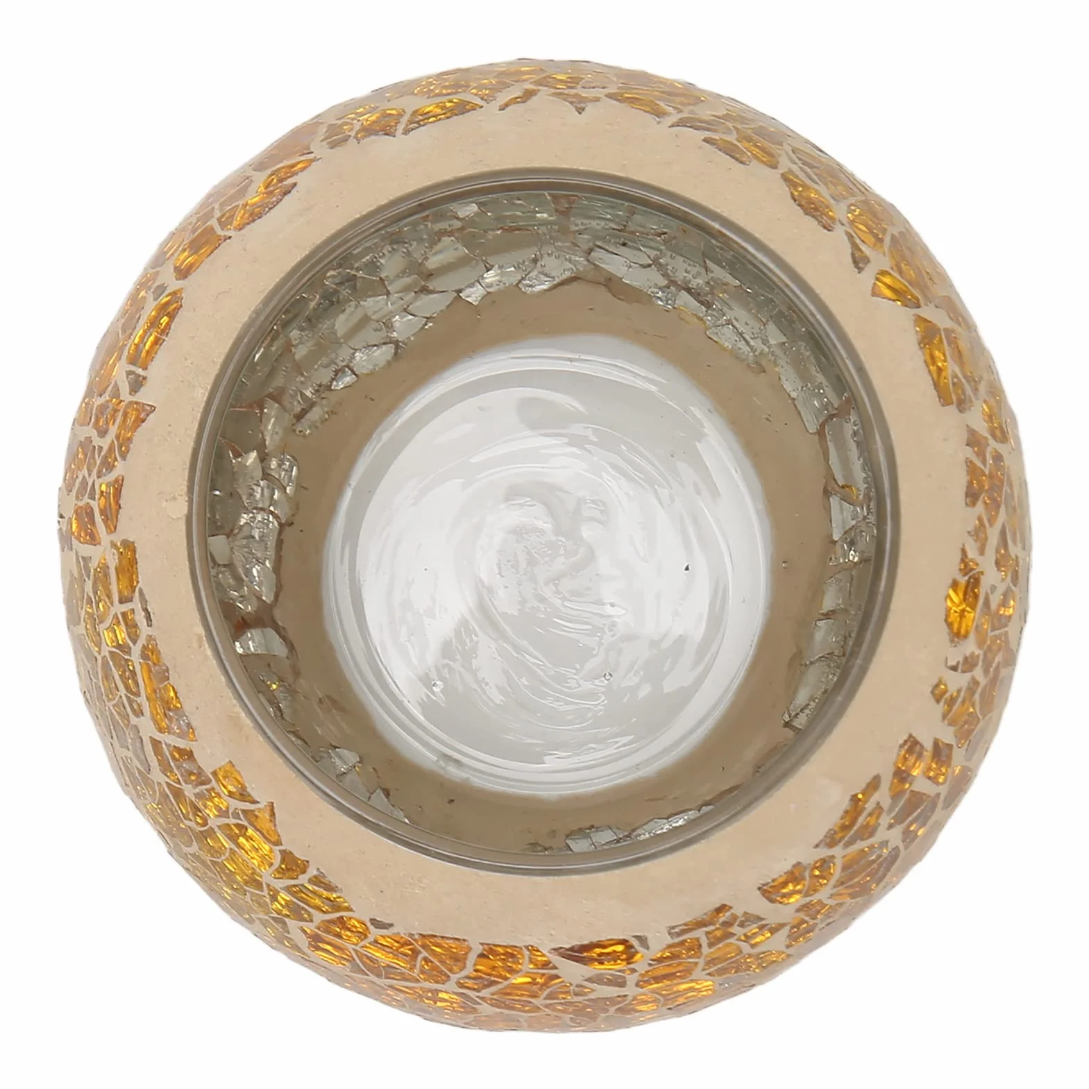TEALIGHT Candle Holder, Gold Candle Holders Mosaic Glass Tealeght Candle Holder, Aromaterape Party Dekoracyjny Uchwyt świecy, Miski do Doniczki, Uchwyty na Długopis Biurowy