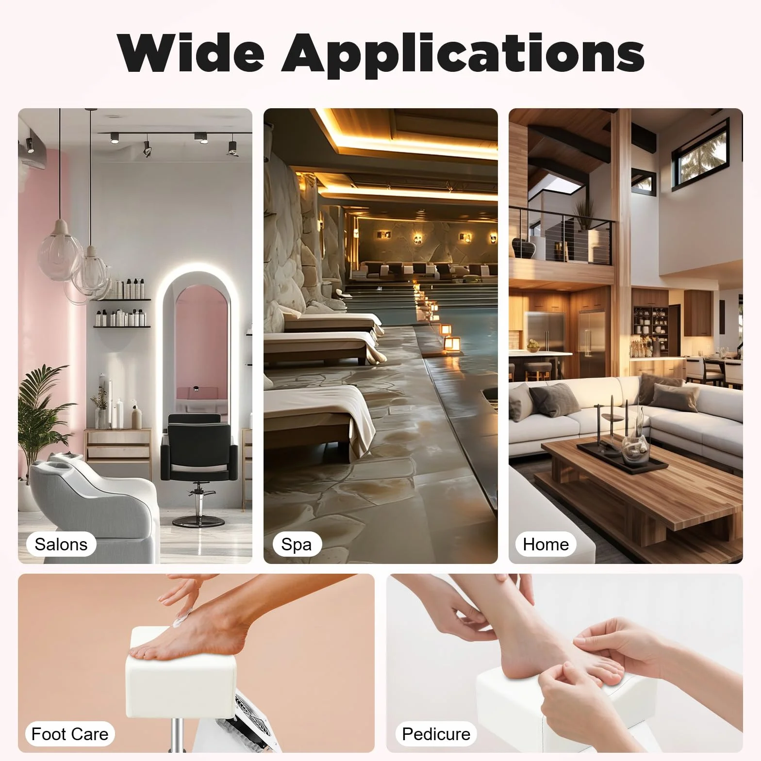 Poduszka do pedicure, regulowana stopa SPA, krzesło do masażu, białe, poduszka do manicure, poduszka podpierająca nogi z kurzem, wentylator odsysający, nośność 10 kg, ergonomiczna poduszka PCW do