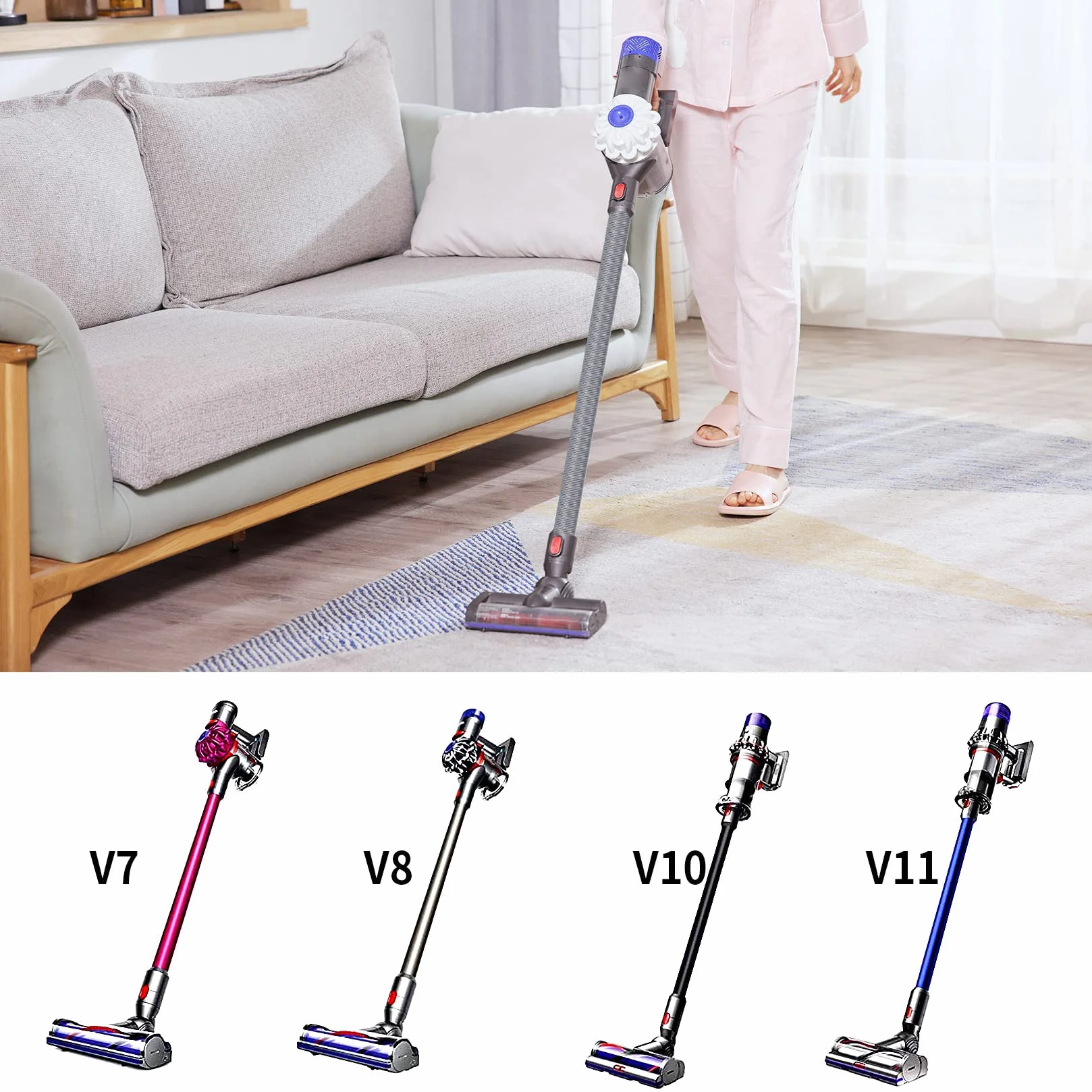 Przedłużenie węża do odkurzacza Dyson V7 V8 V10 SV10 SV11, wąż przedłużający, wąż zastępczy, akcesoria