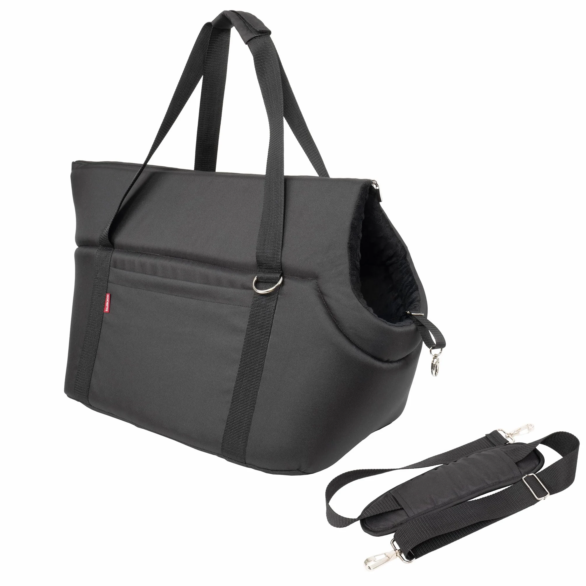 Torba transportowa dla psów XL 52×35×39 cm składana pralna Czarna Minky