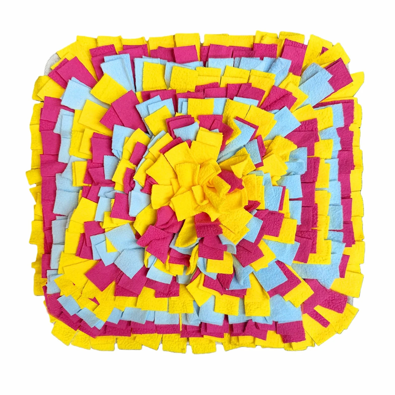 Mata treningowa dla psa antypoślizgowa filcowa 35x35 cm żółta