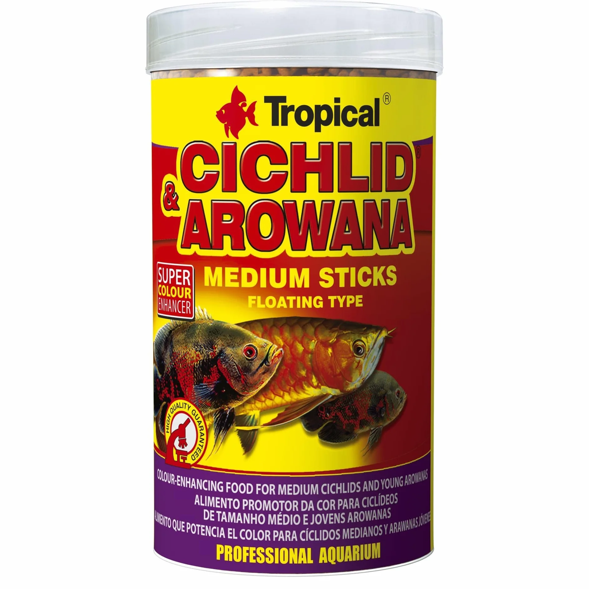 CICHLID&AROWANA Medium Sticks 250ml 90g pokarm wybarwiający