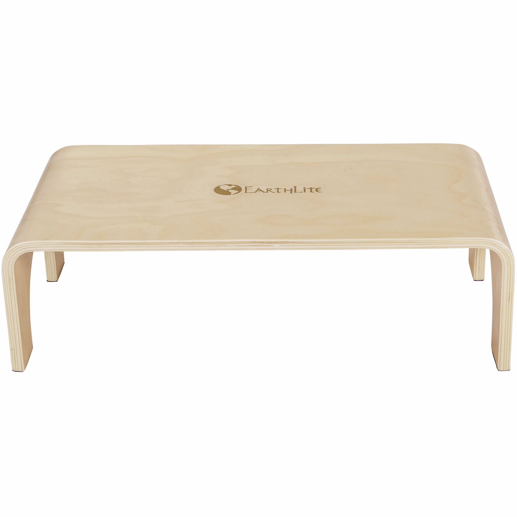 EARTHLITE Drewniany stołek Big Step – stopień/taboret z uszlachetnionego, zrównoważonego rozwoju drewna klonowego, wysoka jakość i stabilność (18 cm)