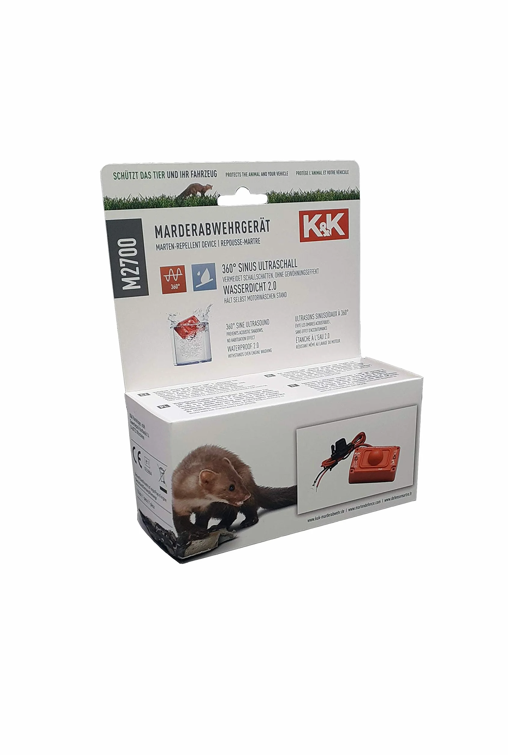 K&K 000054651A Odstraszacz, Czerwony, 7 x 3 x 12 cm