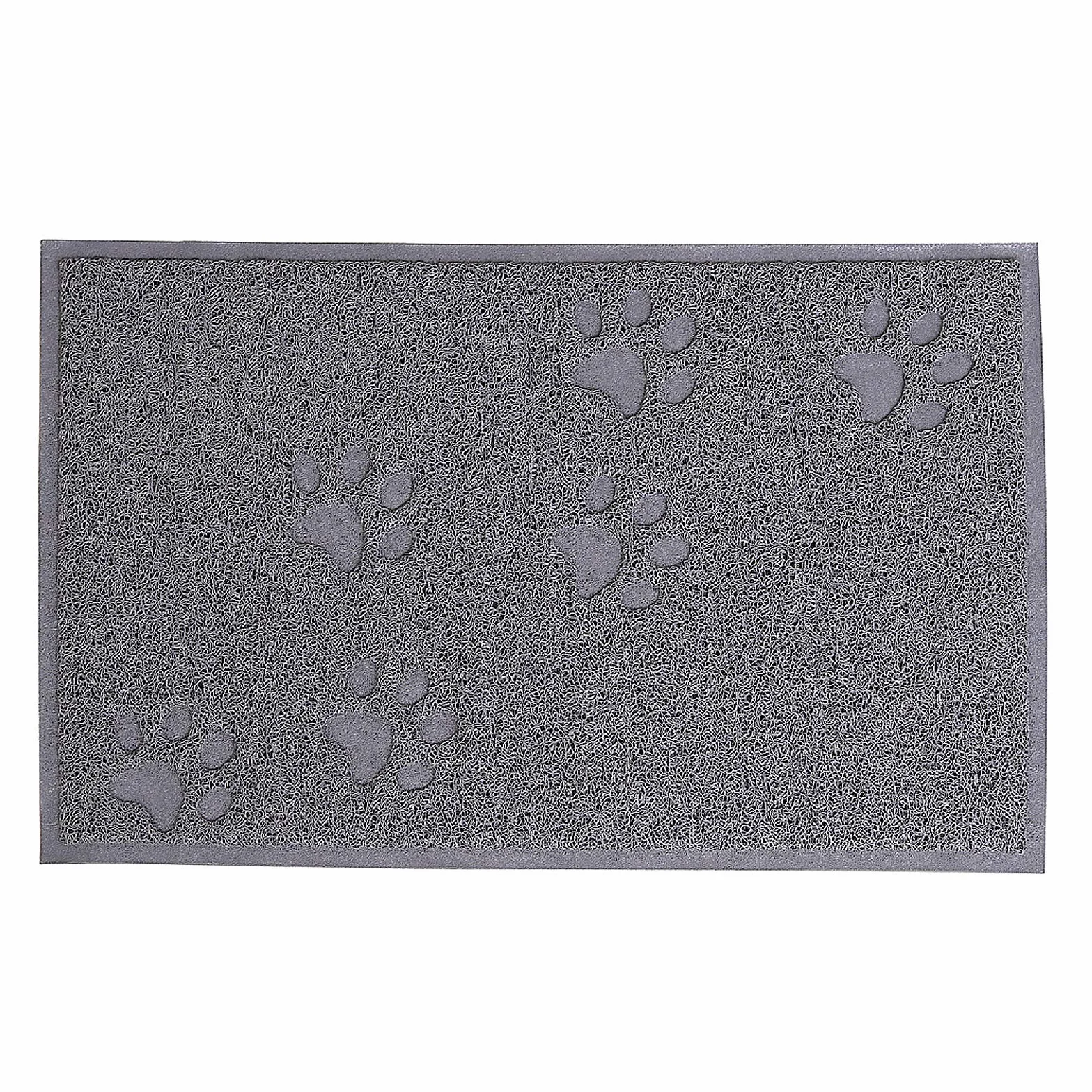 Mata pod kuwetę PVC 40x60 cm antypoślizgowa zatrzymuje żwirek szary