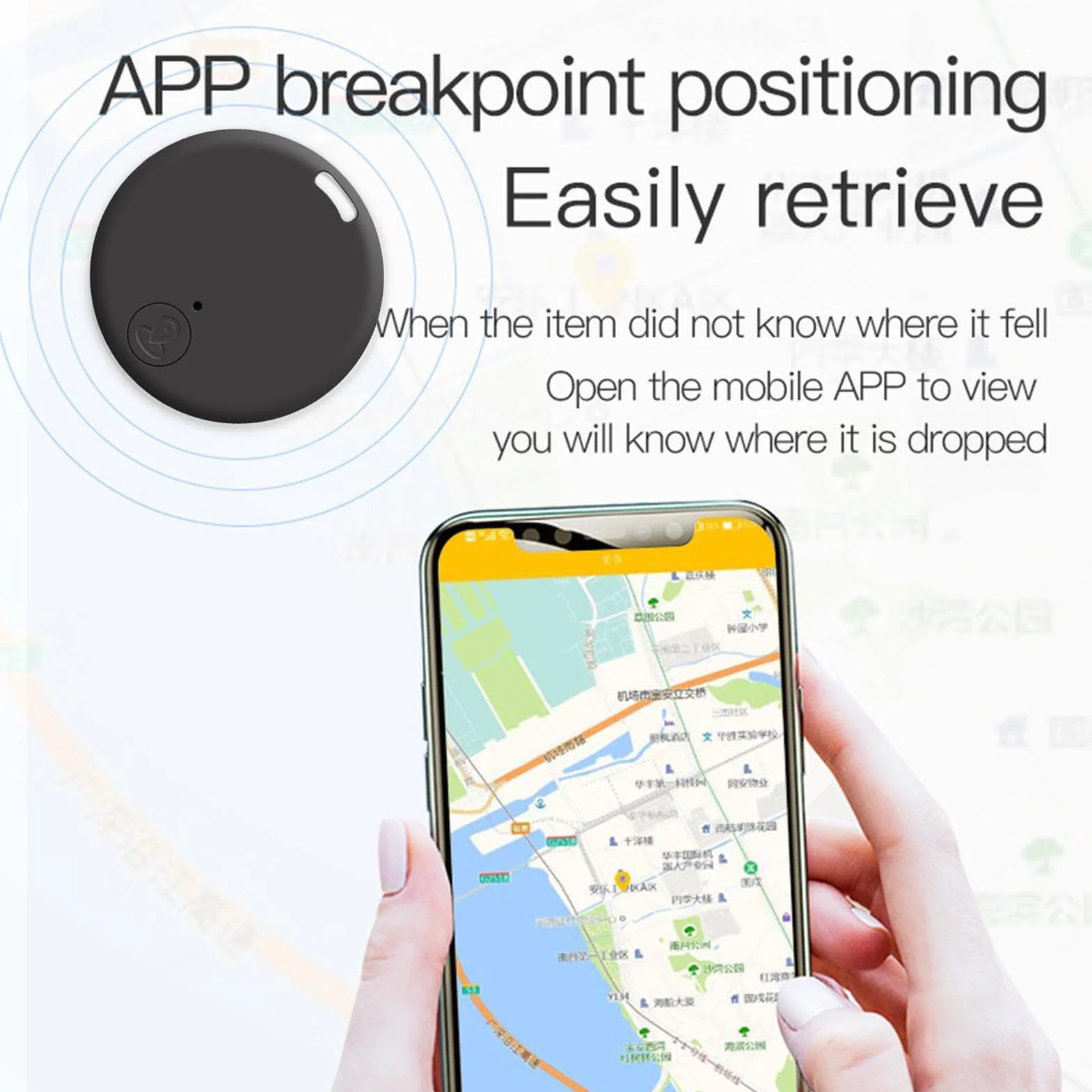 Tracker GPS dla kotów, inteligentny, zapobiegający zgubieniu nieśmiertelnika, akcesoria do telefonów komórkowych, portfel turystyczny, kosztowności, samochód, podróż, osoby starsze, pojazdy na