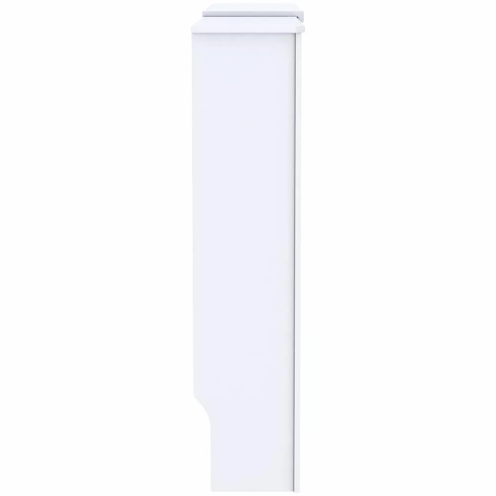 vidaXL Osłona na kaloryfer z materiał drewnopochodny, biała, 205 cm