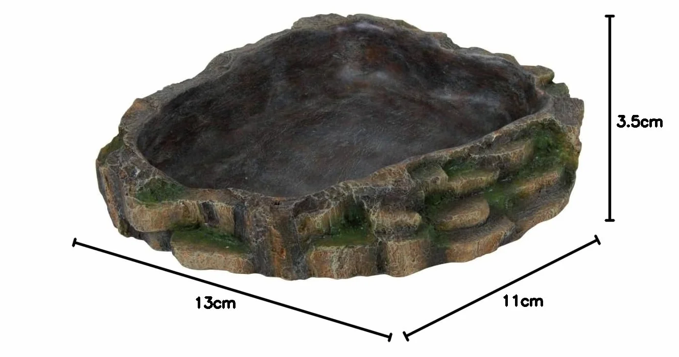 Trixie Gad Rainforest dekoracyjna miska na wodę i żywność 13 x 3,5 x 11 cm