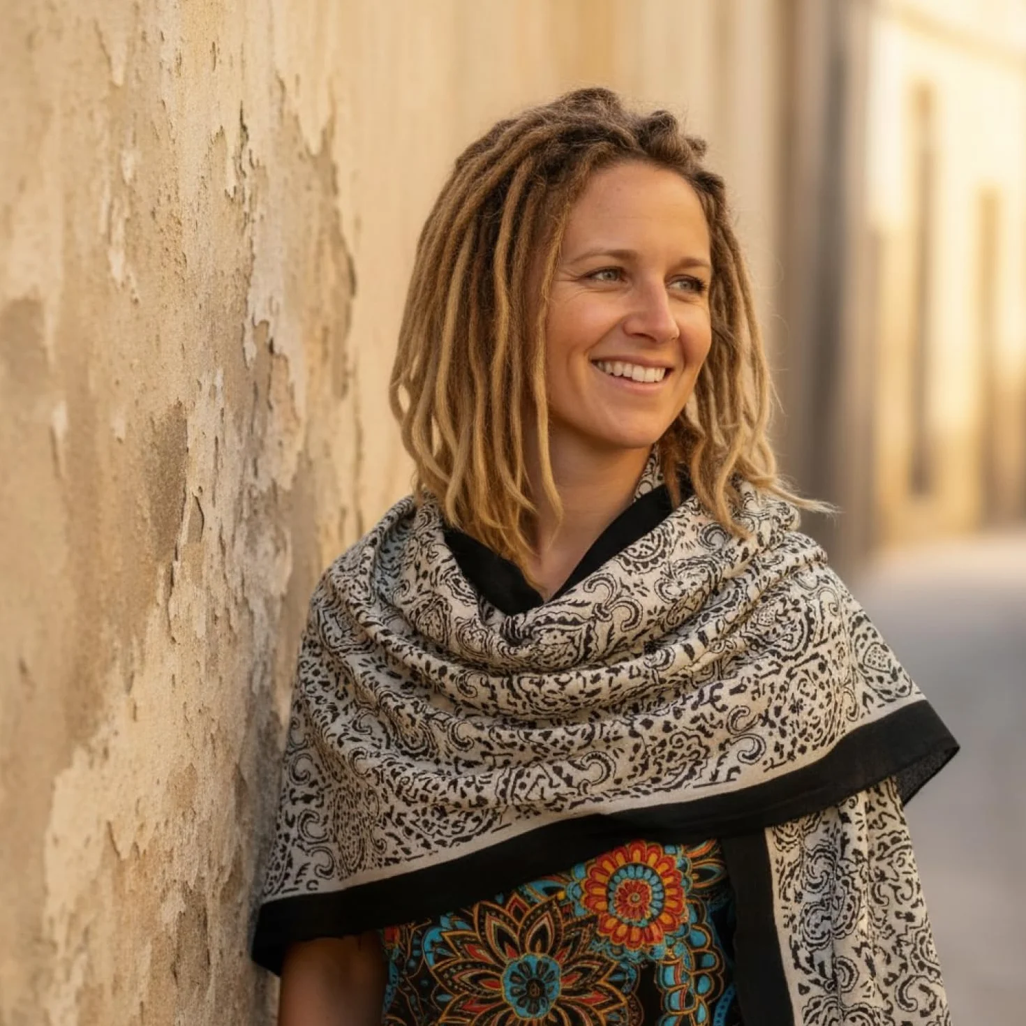 GURU SHOP Lekki pareo, sarong, ręcznik bawełniany z ręcznie nadrukiem, męski/damski, biały, bawełna, rozmiar: uniwersalny, ręczniki z nadrukiem, alternatywna odzież