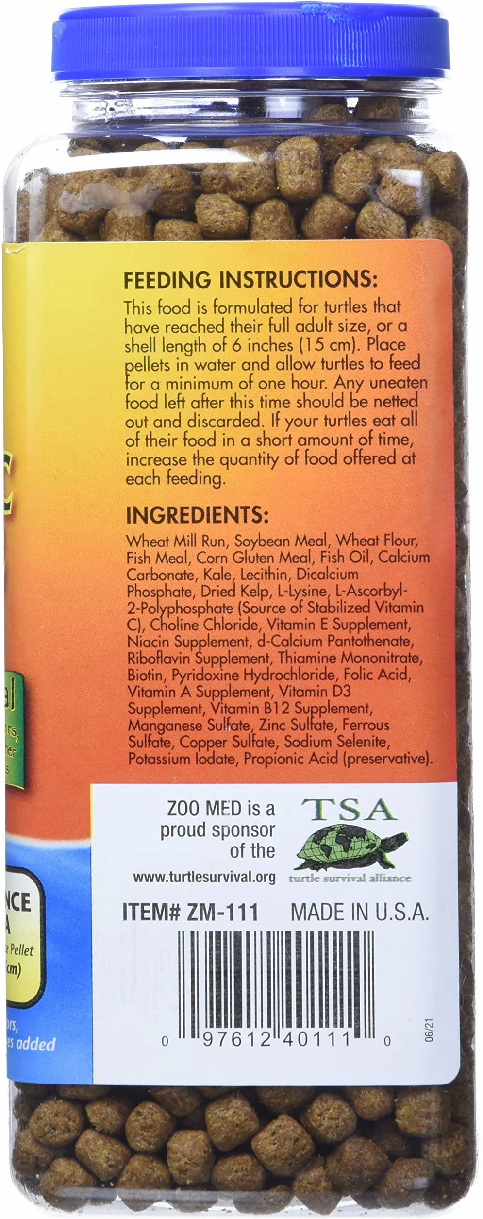 Zoo Med Natural Aquatic Turtle Food 340 g granulki do żółwi wodnych