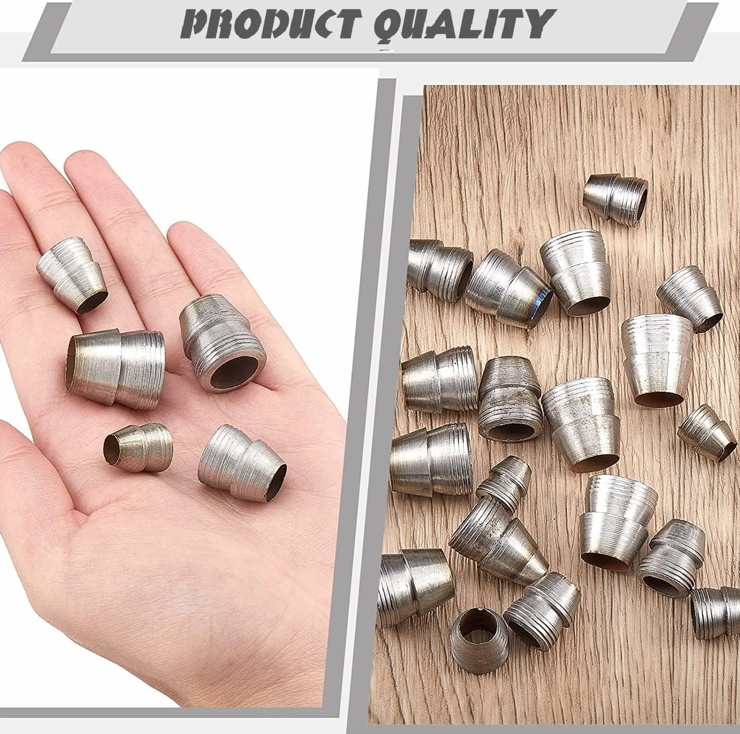 20 Sztuk Bezpieczeństwa Okrągły Uchwyt Kliny, Uchwyt Rozłupujący Klin Axe Ręczny Metalowy Klin Okrągły Stalowy Klin do Młotka do Siekiery(Średnica 10 mm / 0,39 cala)