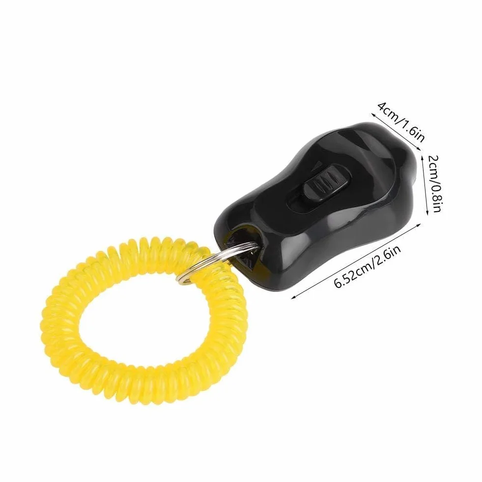 Pet Training Clicker Regulowany do szkolenia psów Koty Konie (czarny)