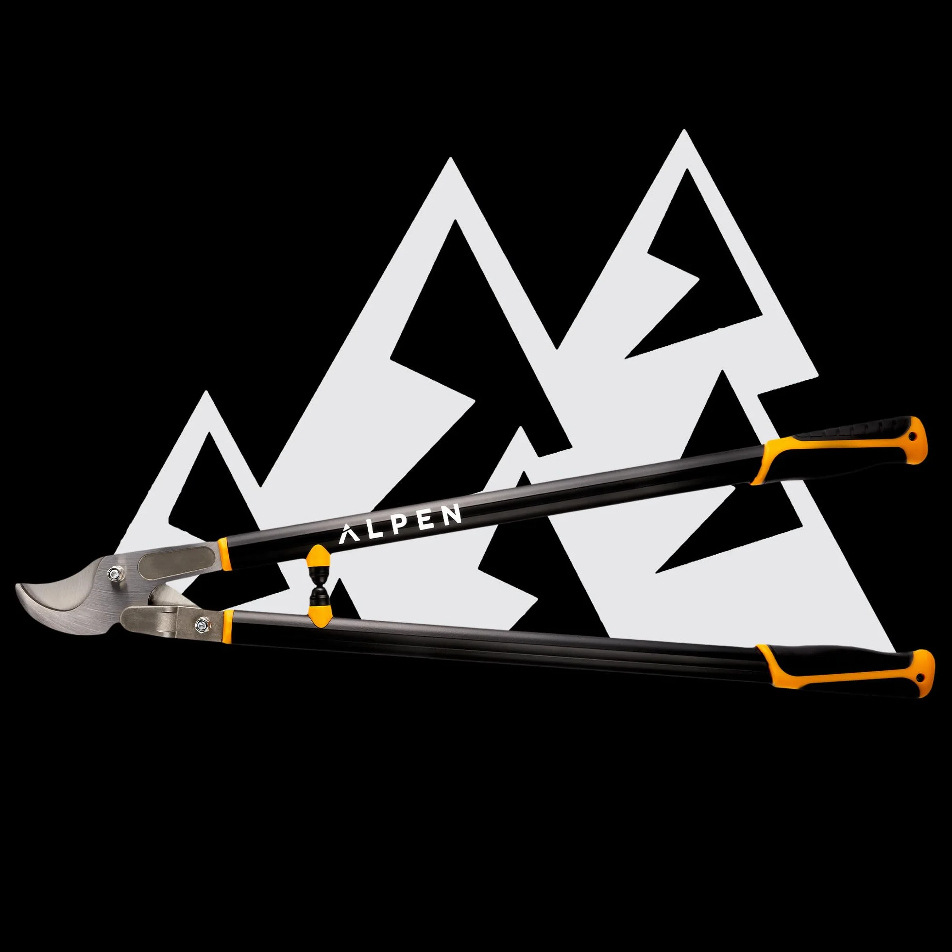 Alpen Weisshorn 280 Loppers 80 cm Potężne nożyce obejściowe cięte 40 mm Cam Assist Mech 3-krotne odcięcie mocy przeciwko obrotowi STD japońskie ostrze ze stali węglowej powłoka nieprzywierająca lekkie