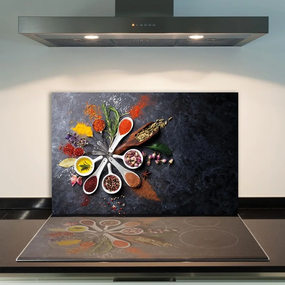 CTC-Trade | płyta ochronna na kuchenkę 80 x 52 cm płyta ceramiczna, osłona przed pryskaniem, płyta szklana, płyta ceramiczna, przyprawy