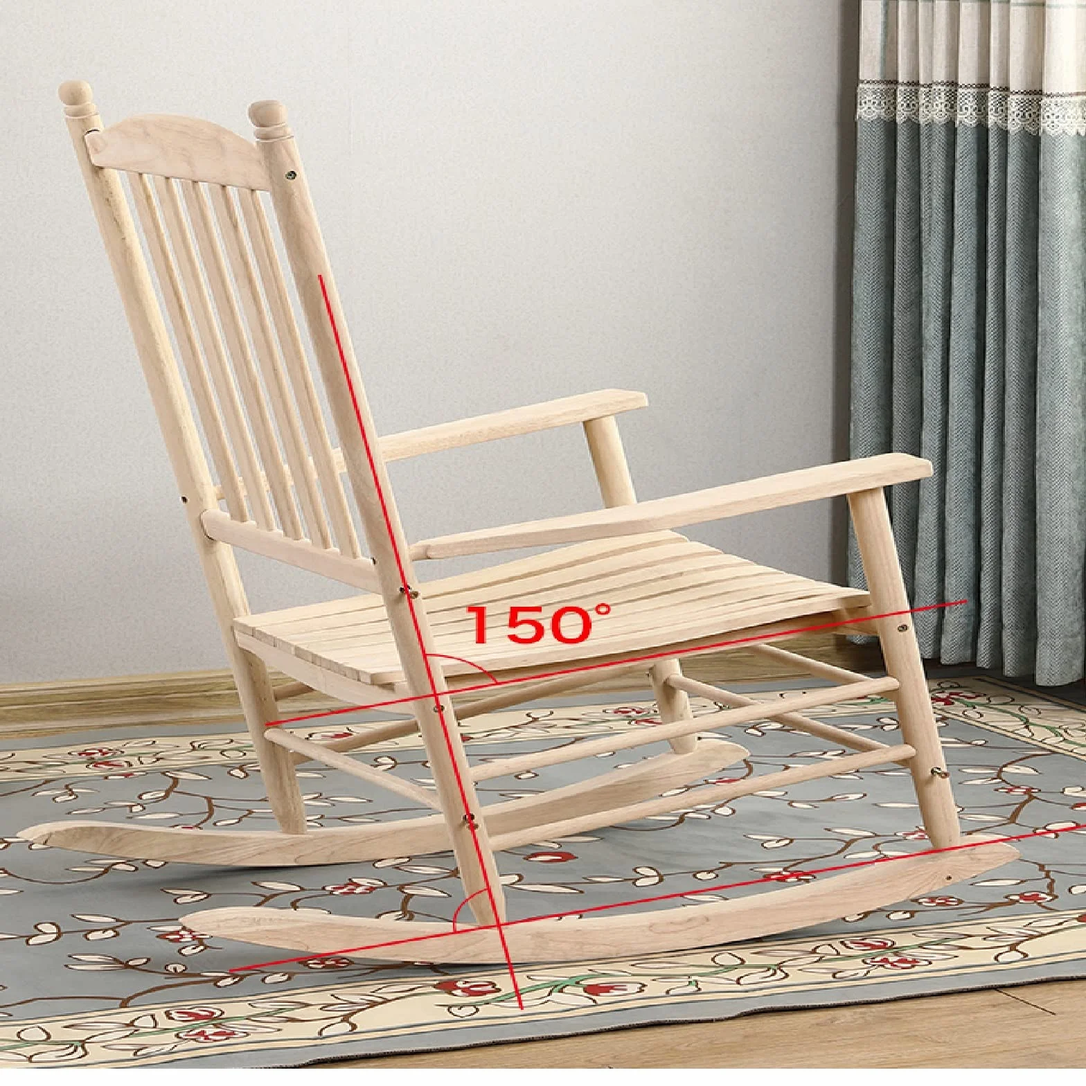 Rocking chairs,wooden rocking chair,outdoor rocking chairs,outdoor wooden rocking chair,With oversized high back and large seating surface, it is suitable for garden, lawn, patio porch, fire pit (Col