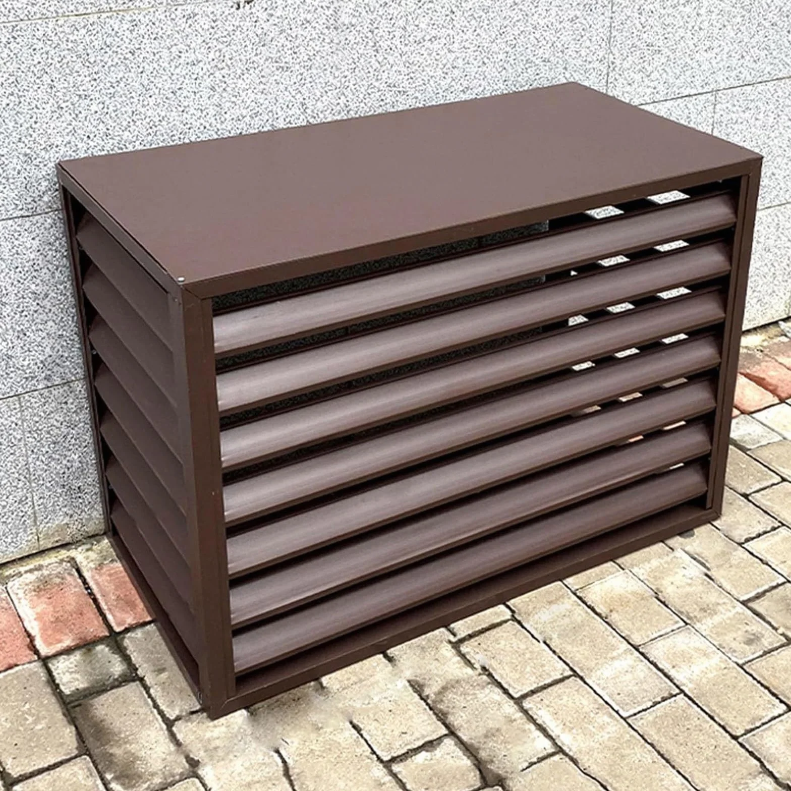 Zewnętrzna aluminiowa osłona klimatyzatora, wolnostojąca obudowa kosza na śmieci, panele ogrodzeniowe do sprzętu skraplacza i basenu, konstrukcja odporna na warunki atmosferyczne