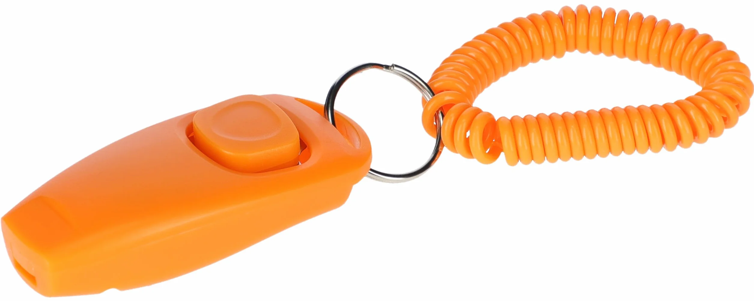 Kerbl Pet Clicker i fajka 2 w 1 pomarańczowy 8 cm