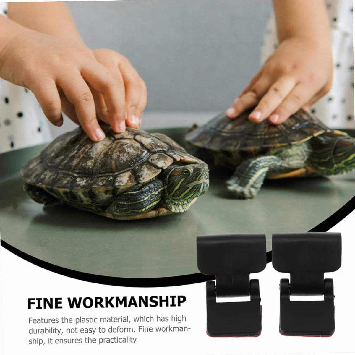 6Kawałki Sztuk Do Terrarium dla Żółwi Plastikowe Zapięcia Do Zbiorników dla Gadów Akcesoria Do Akwarium Łatwe Instalacji Zabezpieczenie przed Ucieczką