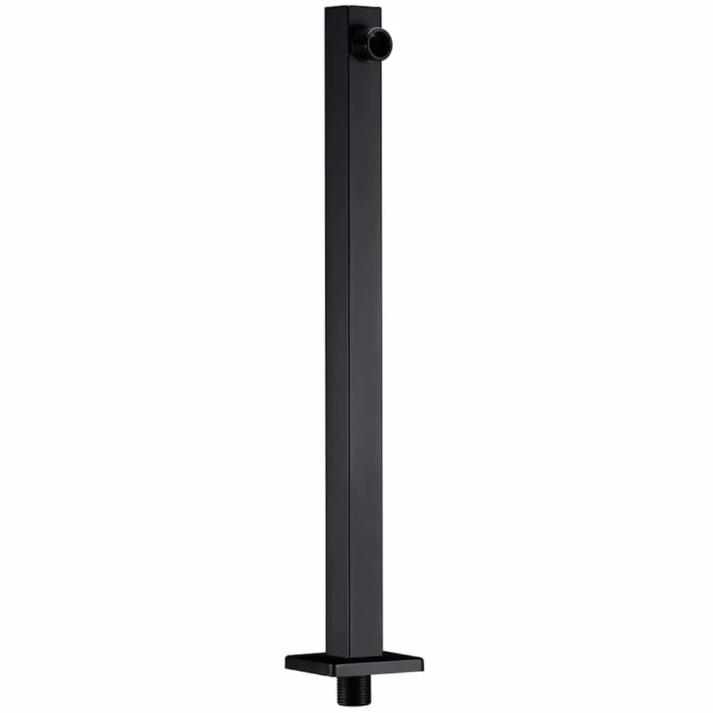 vidaXL Ramię do deszczownicy, kwadratowe, stal 201, czarne, 40 cm