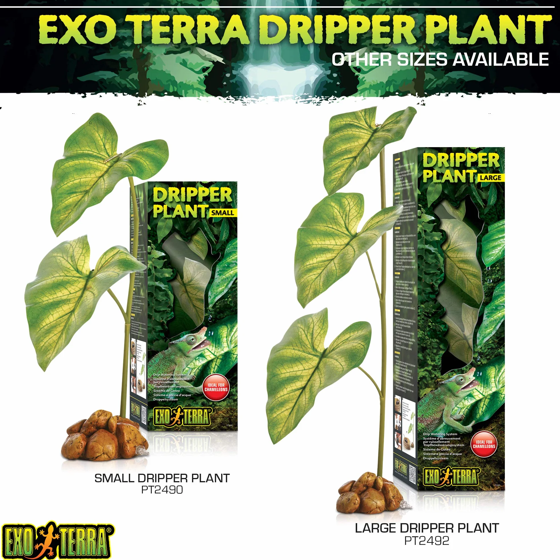 Exo Terra Roślina kapiąca duża z pompą zielona