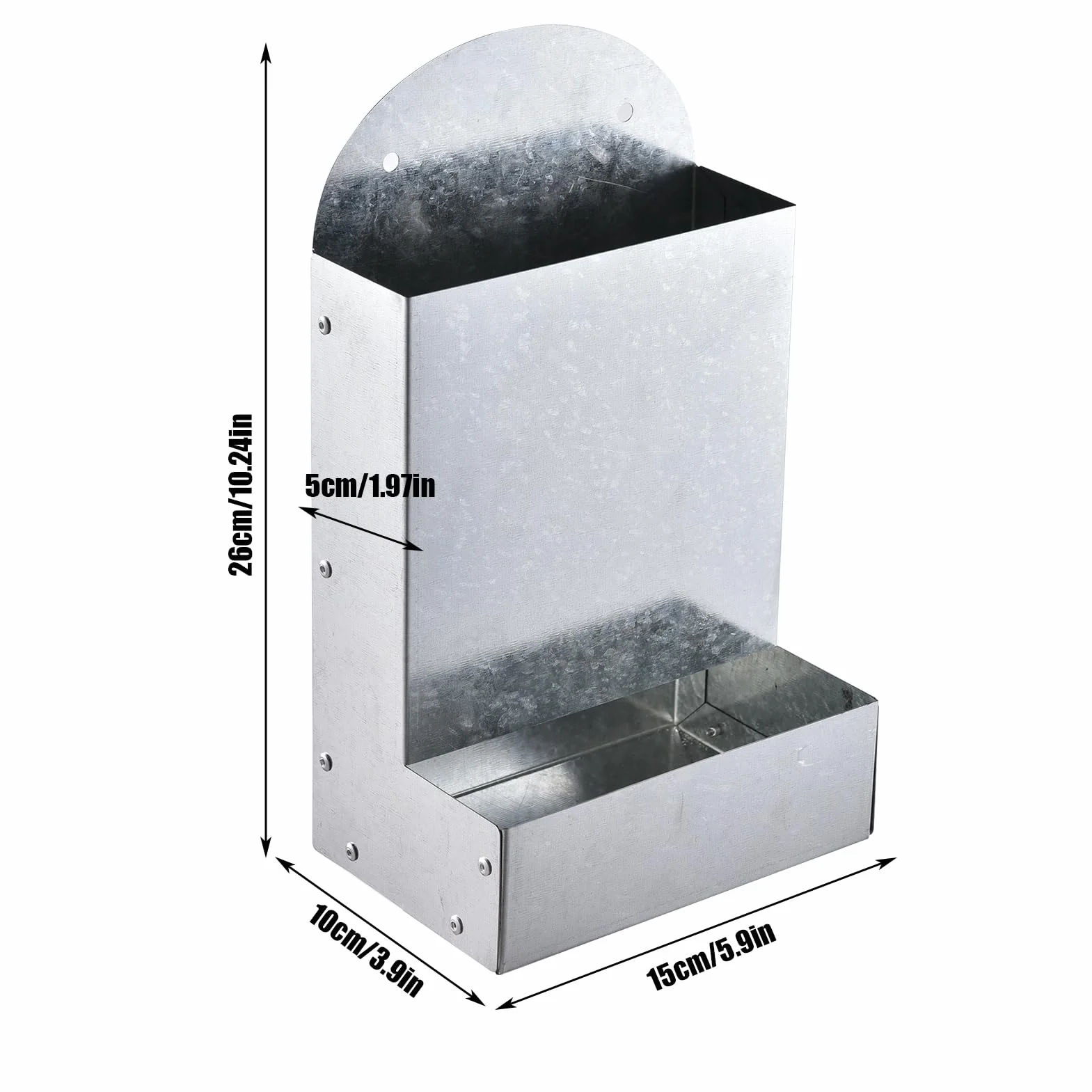 Chicken Feeder Grit, Chickens Coop Feeder, Portable Chick Feeding, Outdoor Accessory, Easy to Use and Maintain, Ideal for Duck, Farm, 5.9x3.9x10.2inches