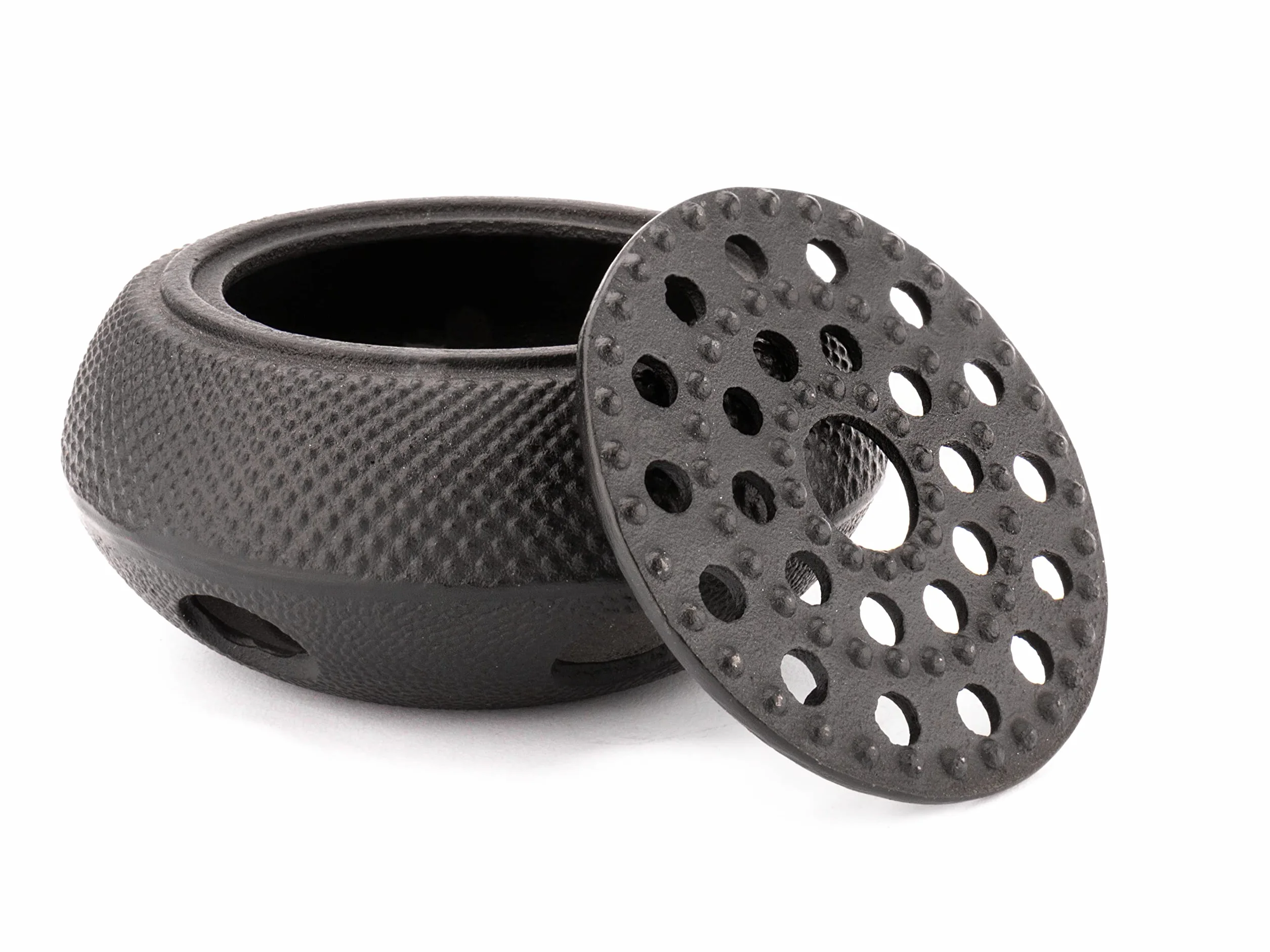 Bredemeijer Okrągły czarny żeliwny podgrzewacz do herbaty Jang Ø ok. 14 cm