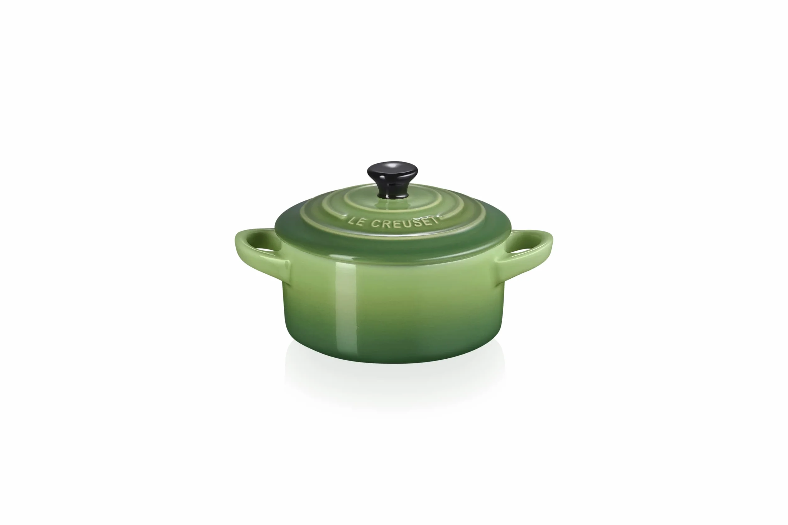 Le Creuset Mini-Cocotte Brytfanna do Pieczenia, Okrągła, 200 ml, 10 X 5 cm, Kamionka, Bambus, 71901104080100