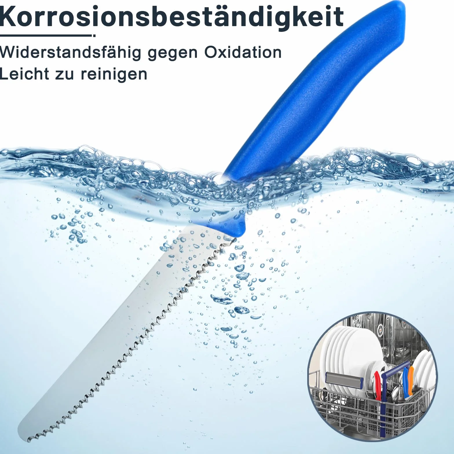 hunnycook kolorowy nóż śniadaniowy 12 sztuk, ząbkowany nóż stołowy z krawędzią piły, zestaw noży śniadaniowych ze stali nierdzewnej, można myć w zmywarce