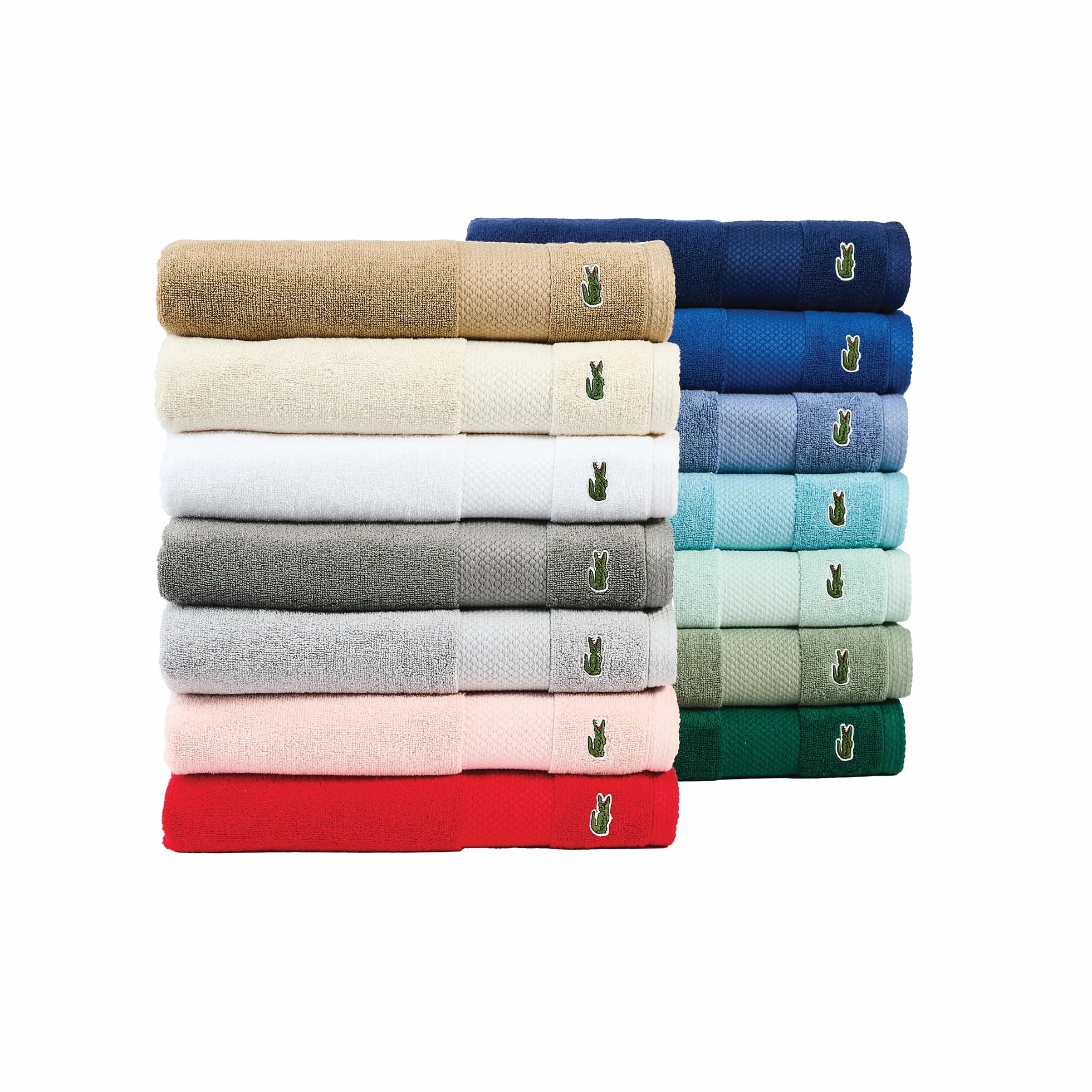 Lacoste Heritage Supima bawełniany ręcznik do rąk, granatowy, 40 cm x 76 cm