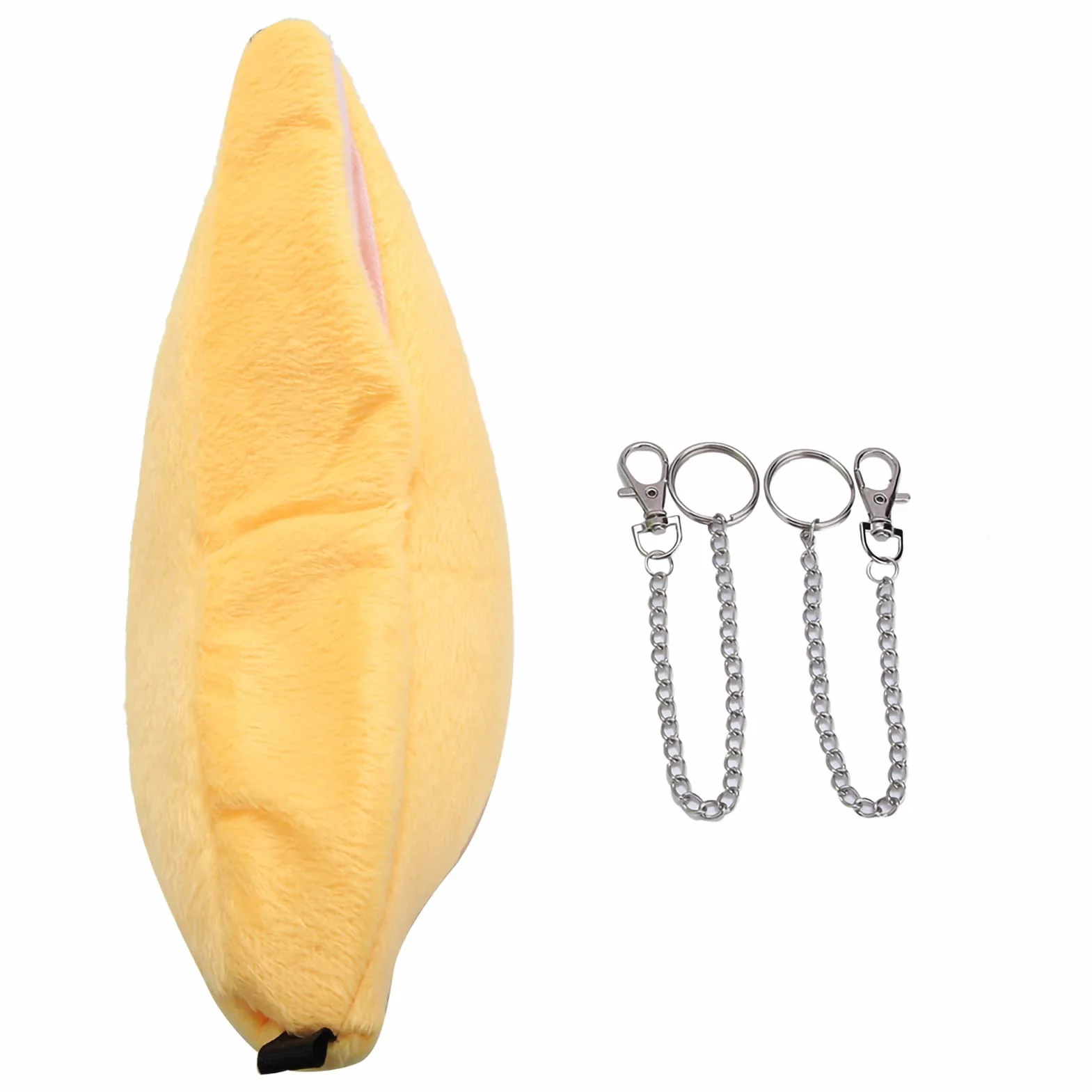 Wiszące Łóżko dla Chomika w Kształcie Banana, Żółte, Aksamit, 21x6.5cm, Dom do Spania dla Małych Zwierząt