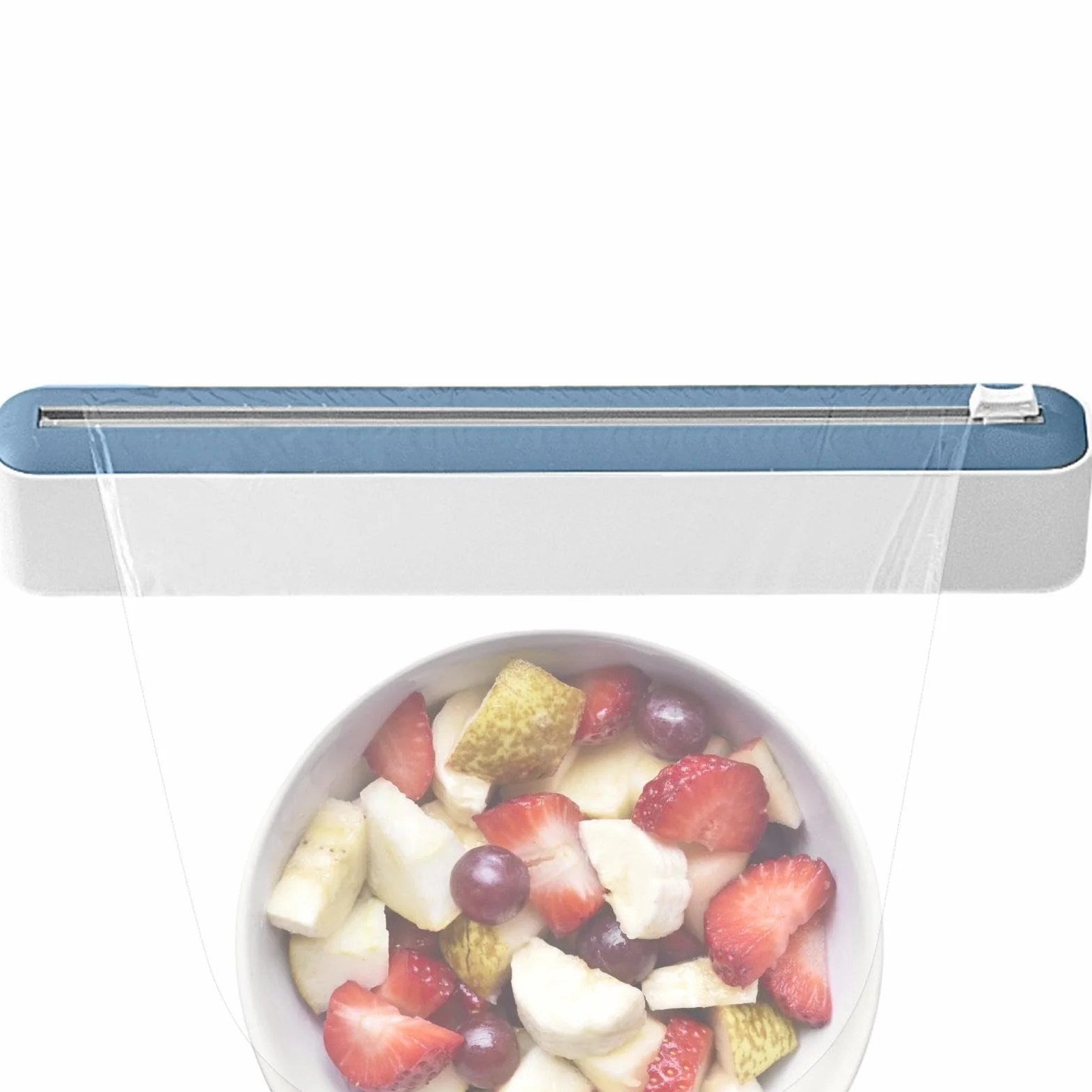 Przecinak do folii, magnetyczny dozownik folii spożywczej z nożem, do wielokrotnego napełniania, dozownik folii aluminiowej, do cięcia folii spożywczej, 36,5 x 5 x 5,5 cm