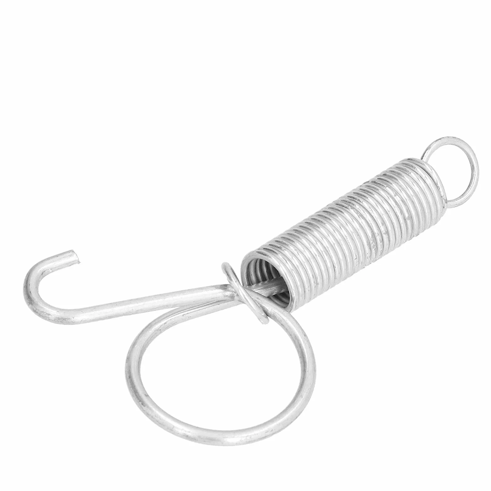 20 sztuk płyta mocująca drzwi klatki metalowy palec wiosna hak blokujący wielofunkcyjny hak sprężynowy drzwi klatki używany do mocowania królik klatka dla zwierząt drzwi Farm(Large)