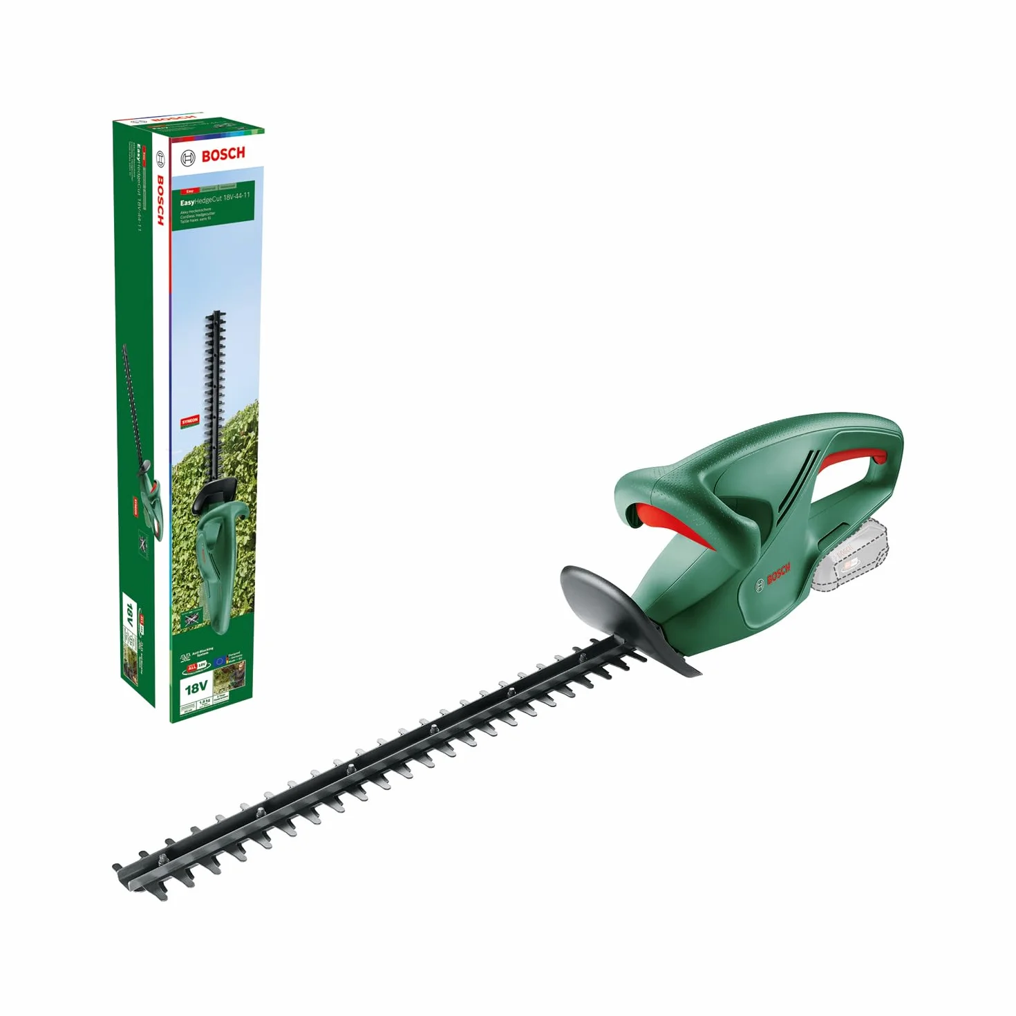 Bosch Easyhedgecut 18V-44-11 Nożyce do Żywopłotu, Czarny/Zielony, 87,5 x 15,4 x 18 cm