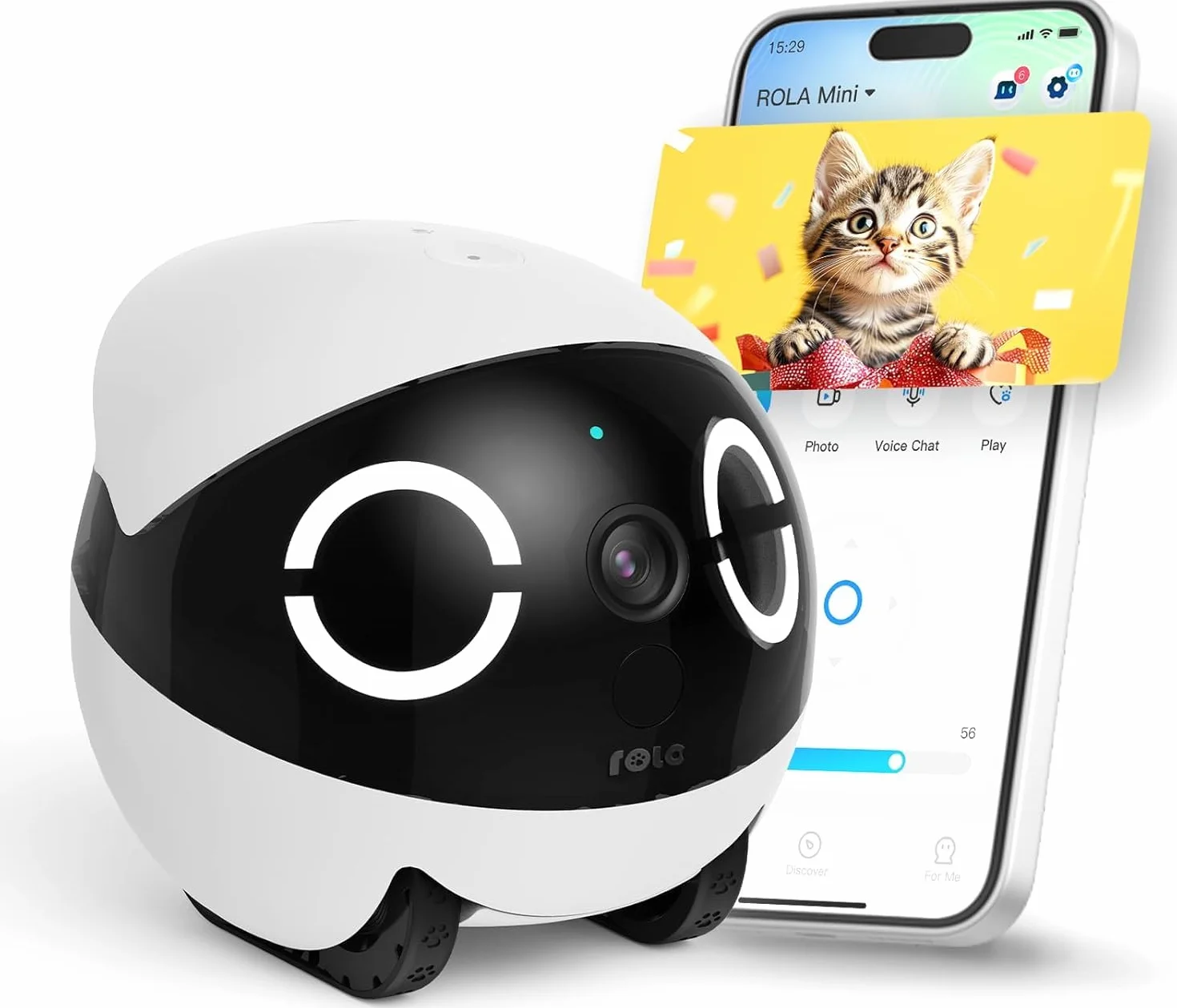 Enabot ROLA Mini robot towarzyszący dla zwierząt domowych