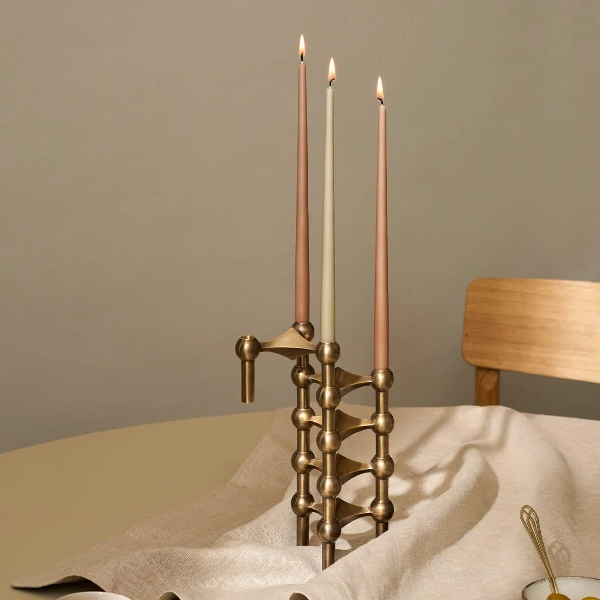 Stoff Nagel taper candles by Ester & Erik z wosku parafinowego w kolorze czarnym, czas palenia ok. 3,5 h, niekapiący, 6 sztuk, 36010
