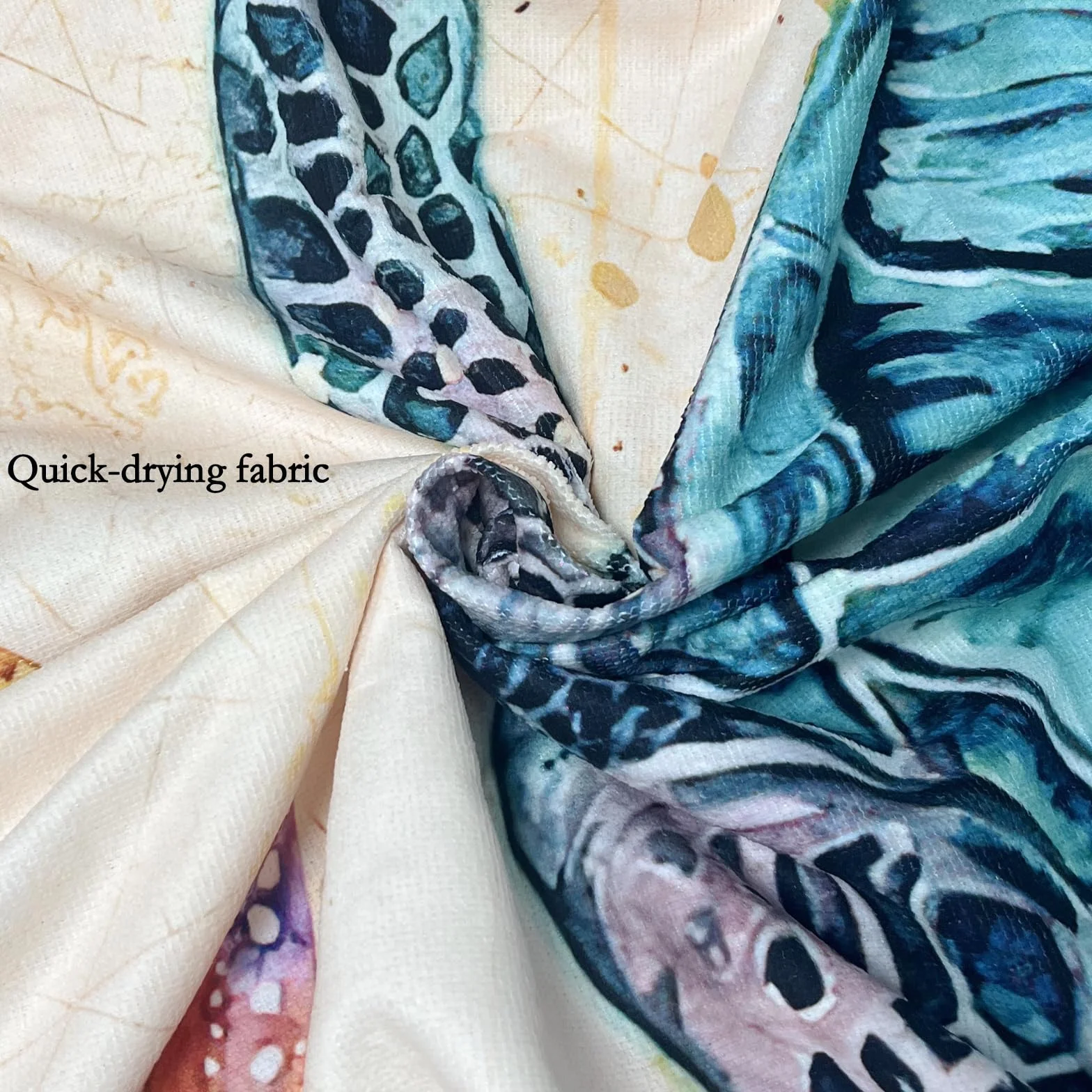 Ręcznik plażowy 90 x 180 cm ręcznik plażowy XXL, bez piasku, z żółwiami morskimi