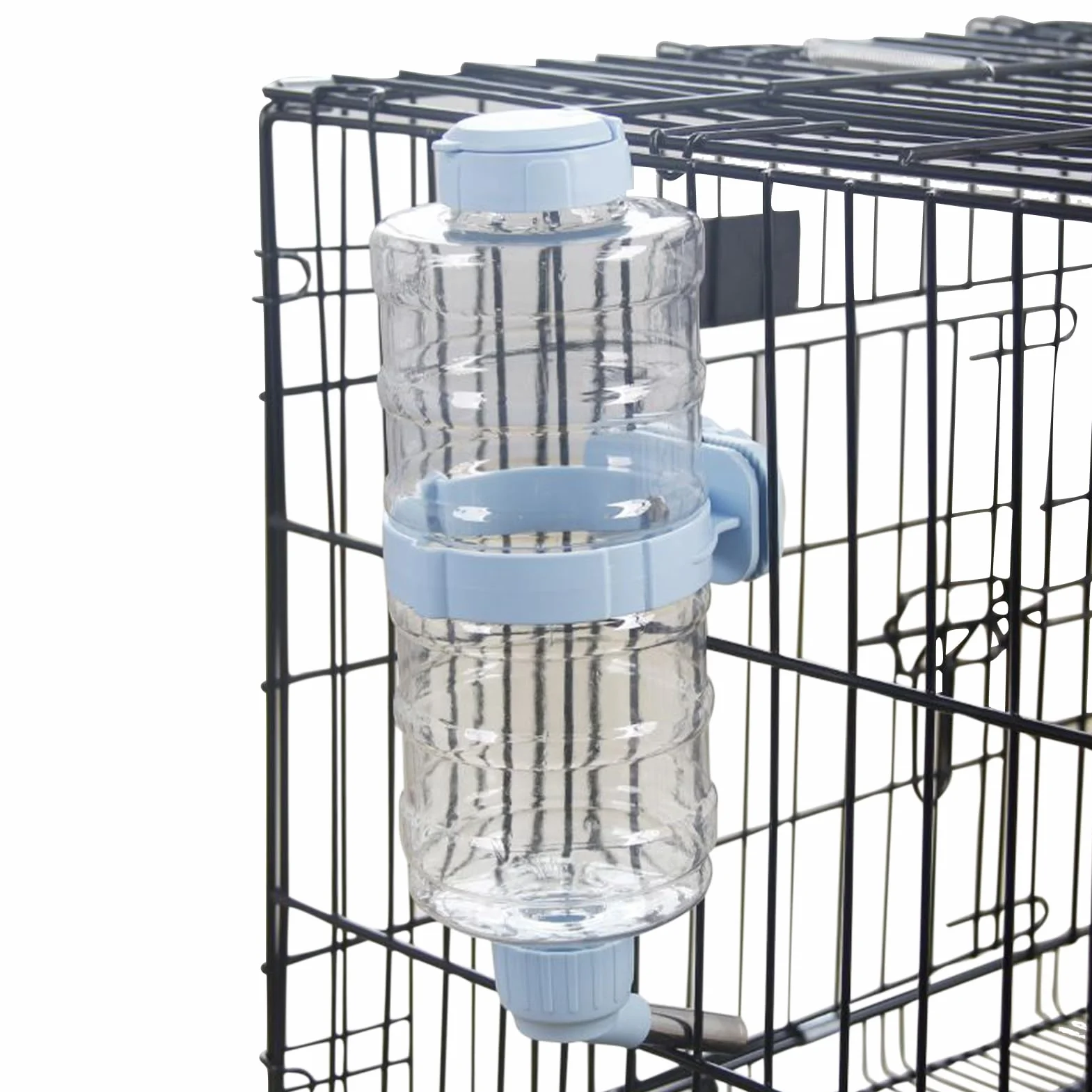 Hamster Water Bottle No-Drip Pet Dispenser 11.81x4.57x4.57 Inches Automatic Feeder Leak-Proof Cage Mount Transparent