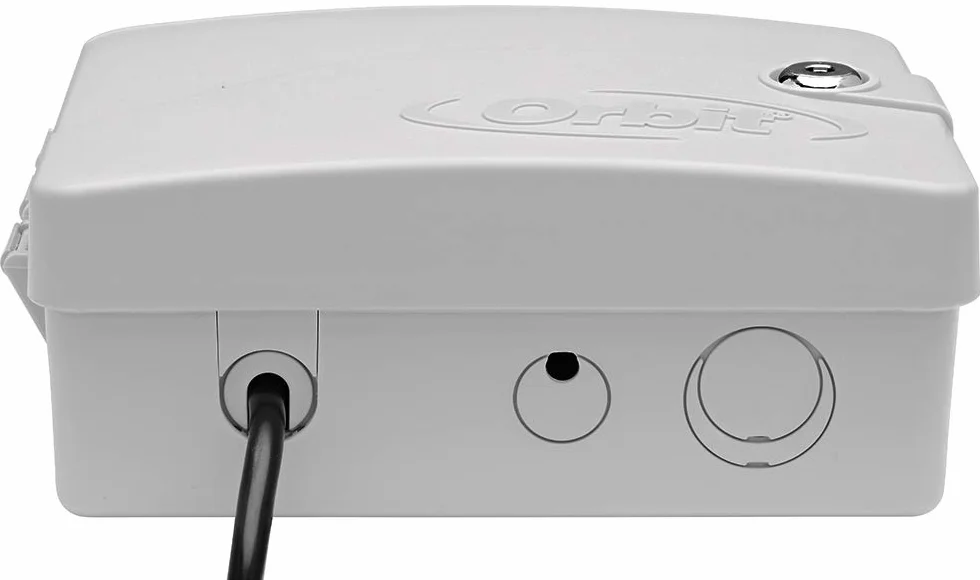Orbit 57946 B-hyve inteligentny 6-strefowy kontroler zraszaczy do użytku wewnątrz i na zewnątrz, kompatybilny z Alexa, 6 stacji, szary