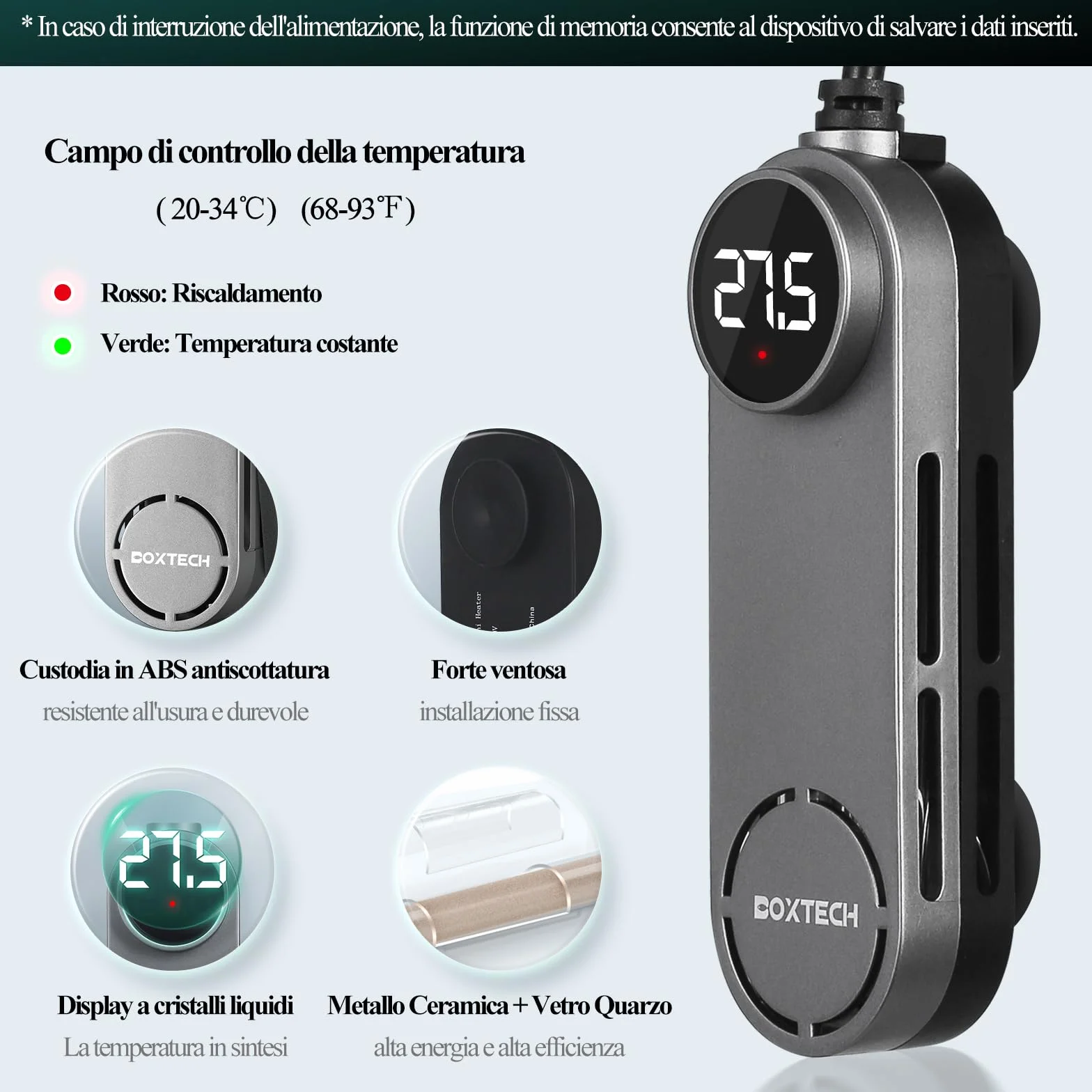 Boxtech Grzejniki akwariowe 100 W