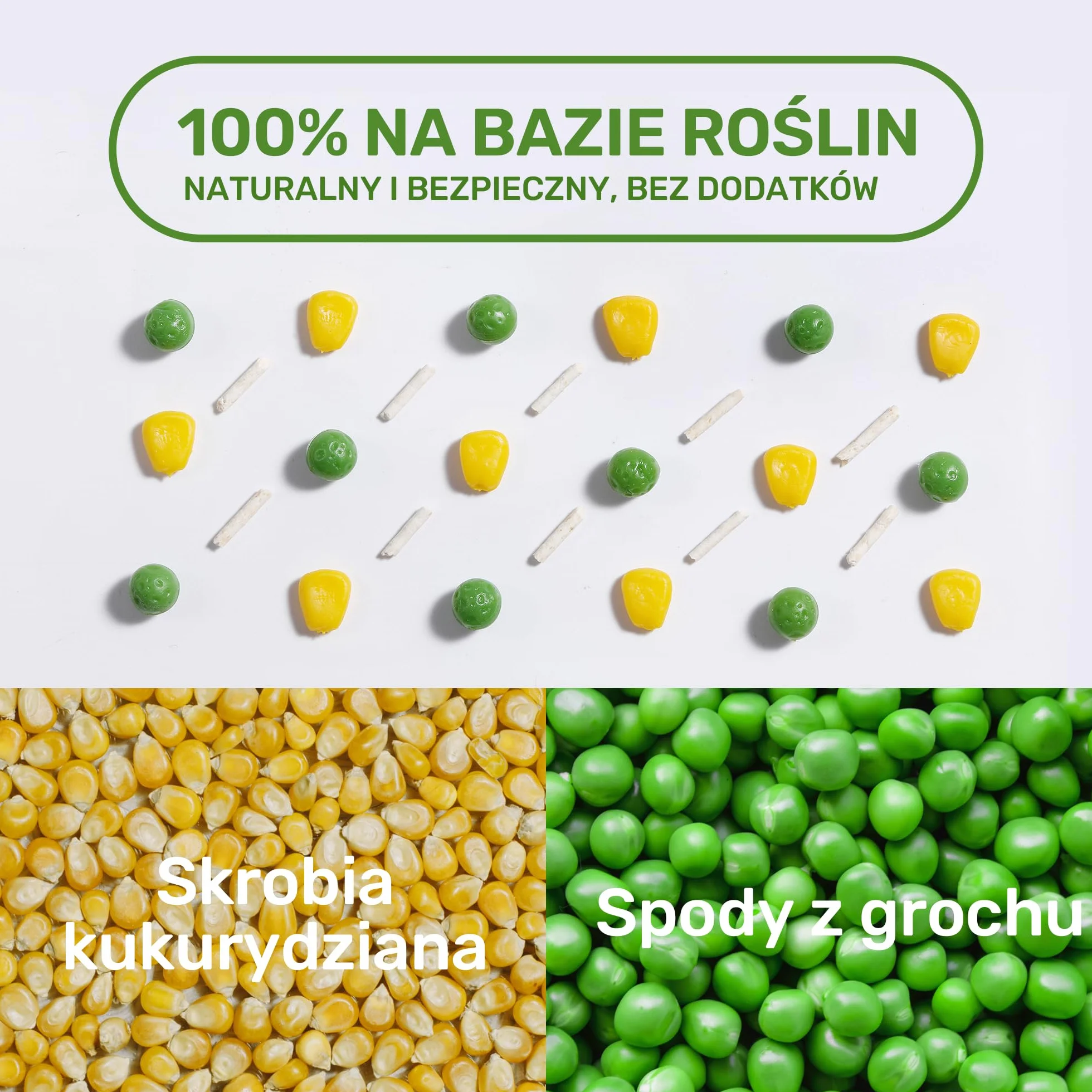 FUKUMARU Tofu żwirek dla kotów, 10,8 kg, mieszany pellet kukurydziany, bezpyłowy i lekko grudkowaty, kontrola zapachu, nadaje się do mycia w zmywarce, niewielkie pozostałości