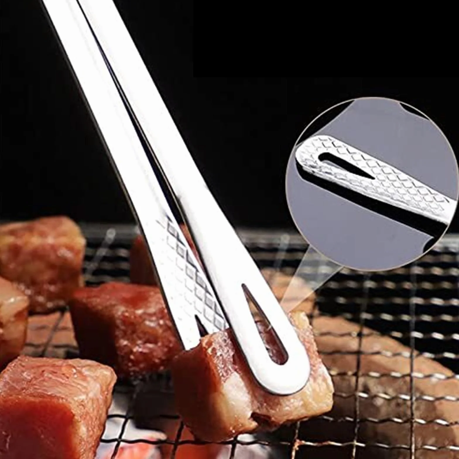 Szczypce do Chleba, Szczypce Do Grillowania Nadają Się Gotowania Jedzenia Pieczenia Mięsa I Chleba Pieczenia, Grillowania(24cm)