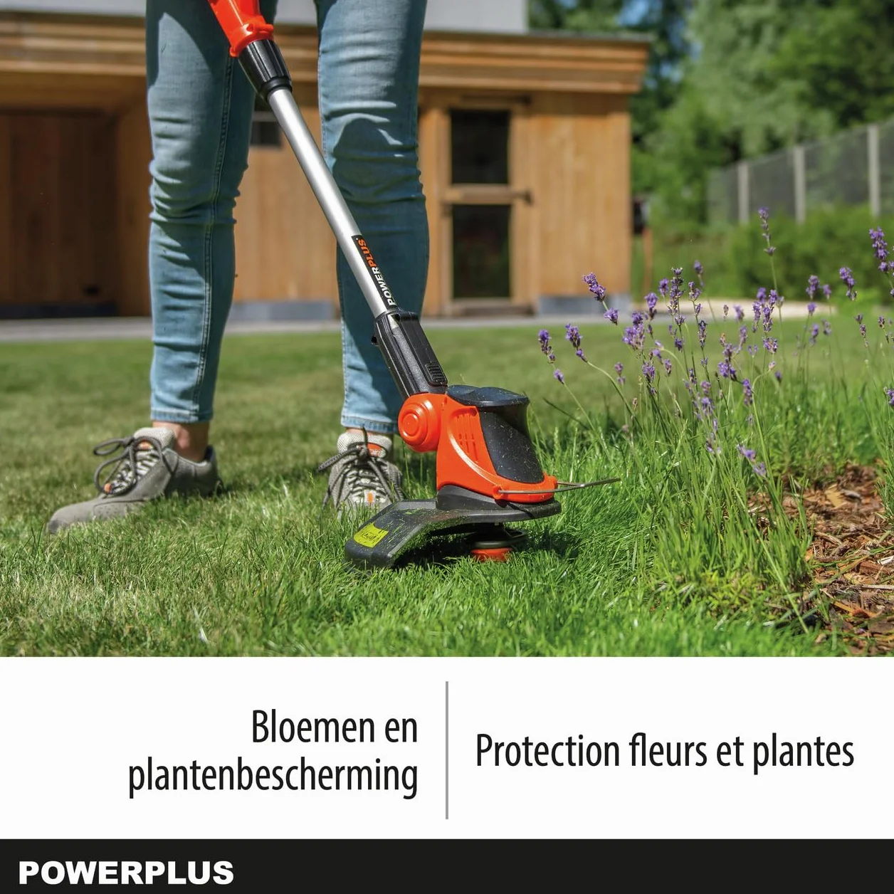 Power plus POWDPG75565 elektryczna kosiarka do trawy i podkaszarka do trawy o średnicy 20 V i 340 mm Ø i 20 V i 240 mm Ø, w zestawie akumulator i ładowarka
