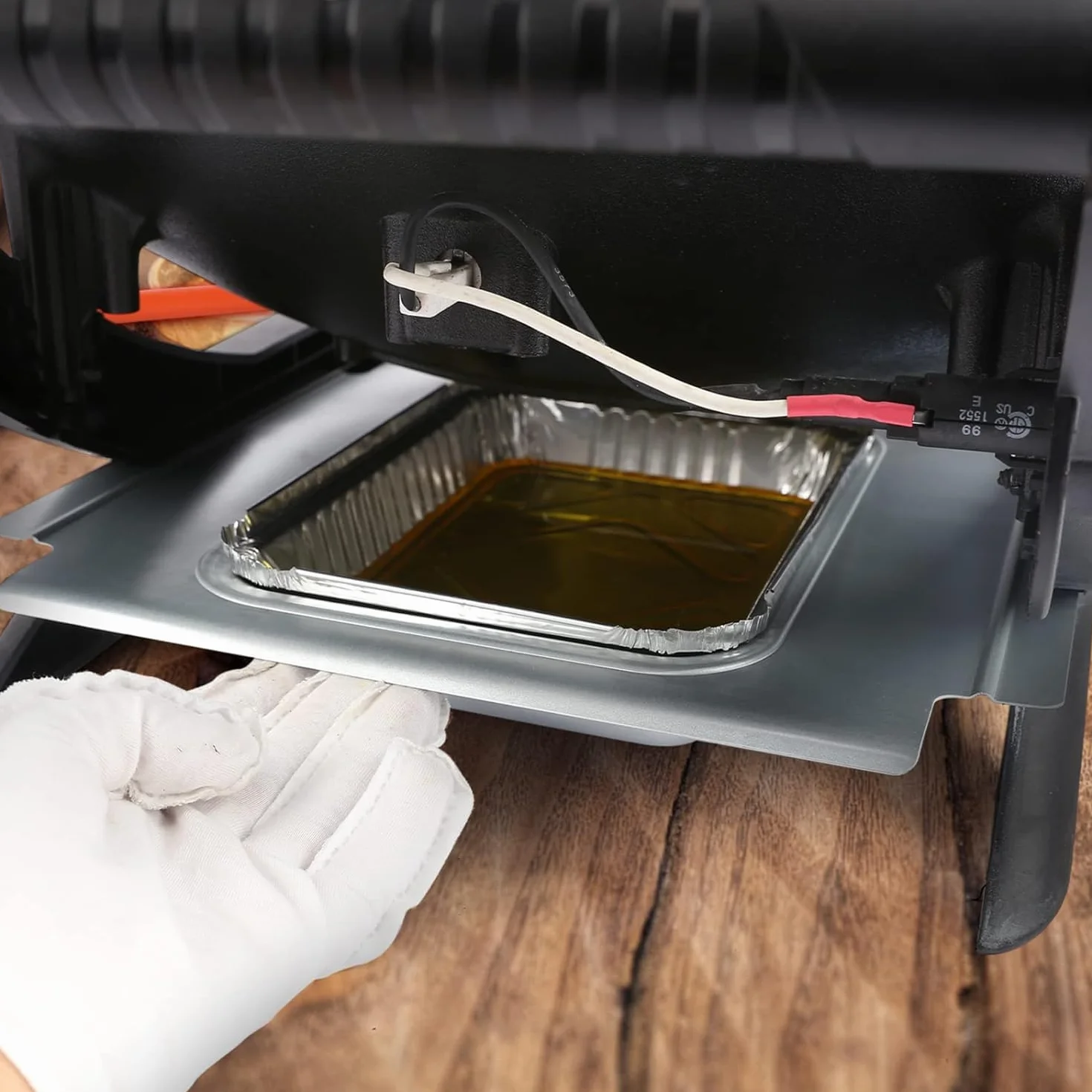GFTIME 80580 tacki ociekowe do grilla Weber Q200, seria Q300, tacka ociekowa do Weber Q200, Q300, Q220, Q240, Q2000, Q2200, Q320, tacka ociekowa z 15 wkładkami z folii aluminiowej, zamiennik do 41877