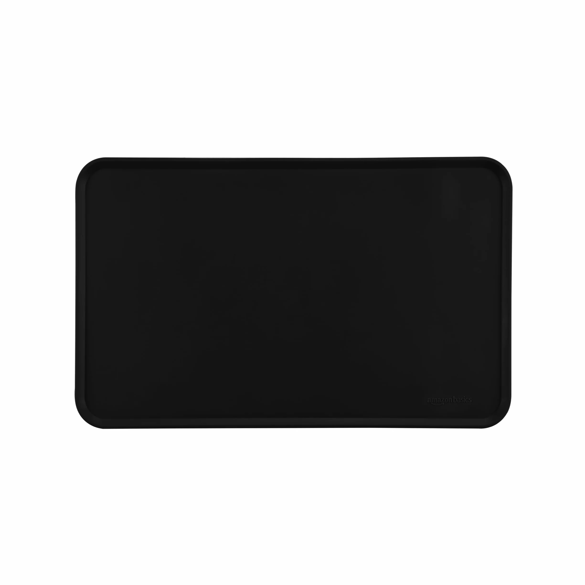 Amazon Basics Mata na karmę dla zwierząt silikonowa wodoodporna 47 x 29 cm czarna